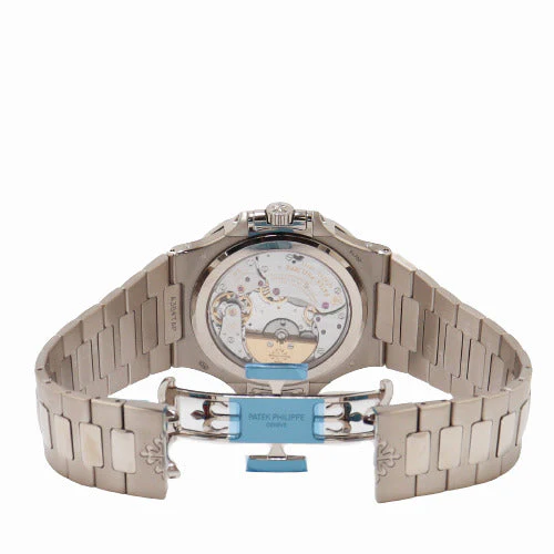 Patek Philippe Mens Nautilus White Gold 40mm Blue Sunburst Dial Watch Reference# 5740/1G - Image 5