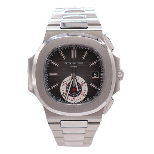 Patek Philippe Men's Nautilus Stainless Steel 40mm Black Gradient Dial Watch Ref #: 5980