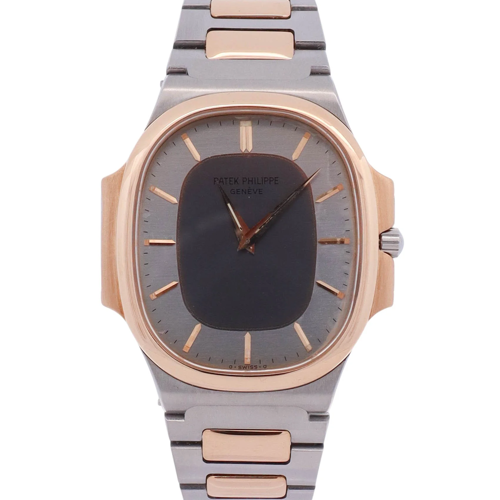 Patek Philippe Nautillipse 35mm Silver Dial Watch Ref# 3770/011