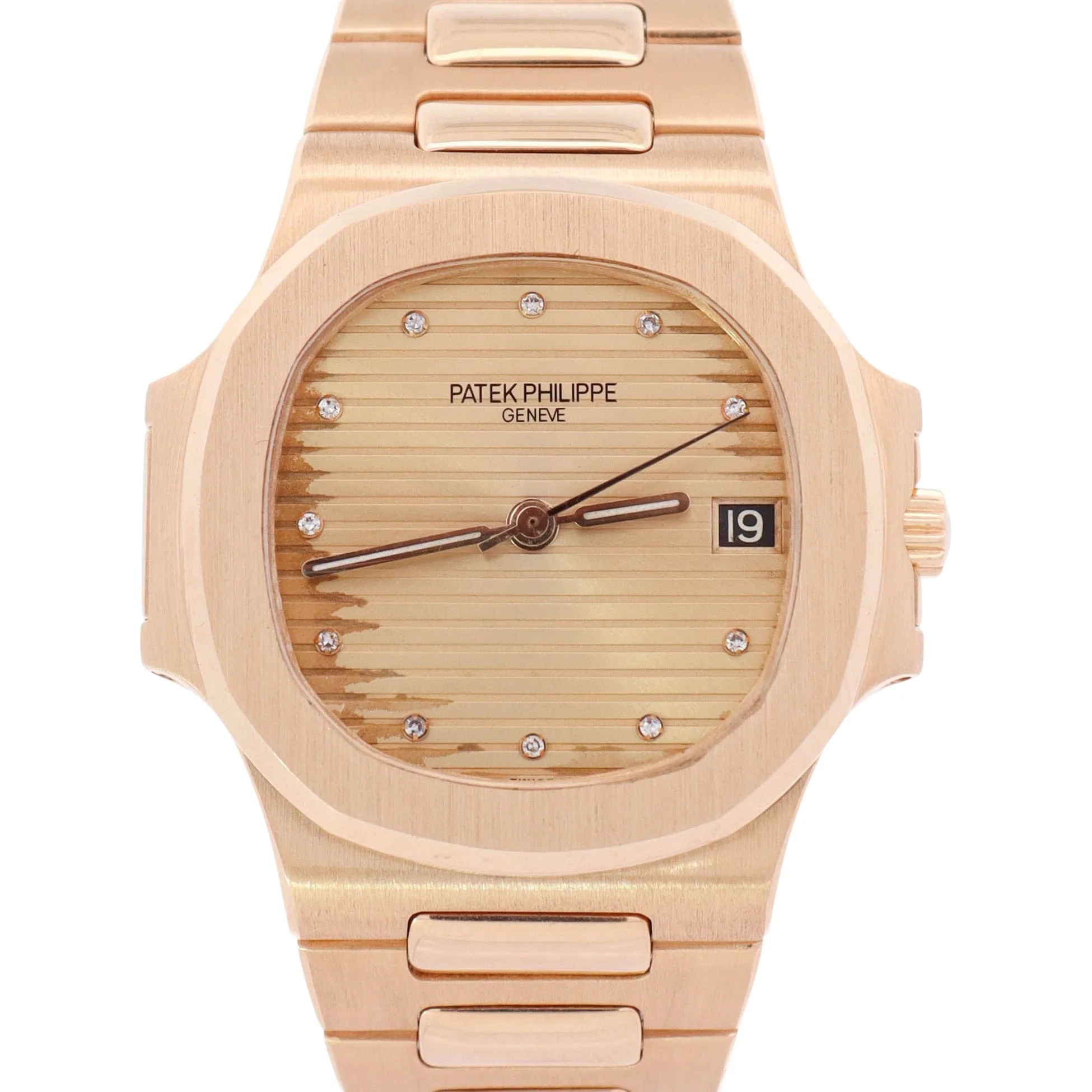 Patek Philippe Nautilus 38mm Champagne Dial Watch Ref# 3800/1J