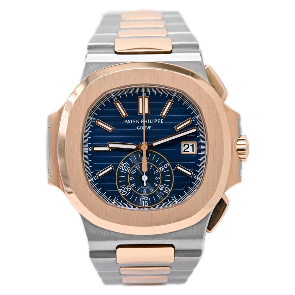 Patek Philippe Nautilus 40.5mm Blue Dial Watch Ref# 5980/1AR-001