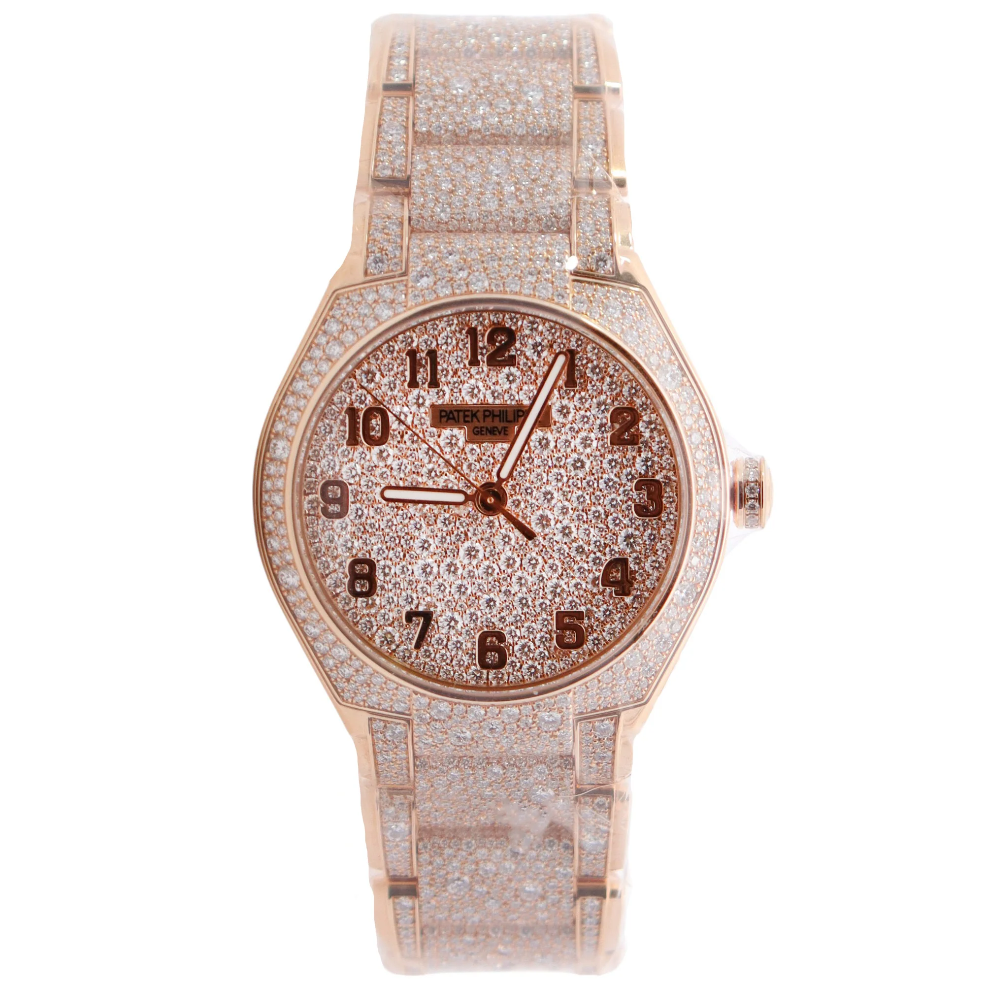 Patek Philippe Twenty-4 36mm Pave Dial Watch Ref# 7300/1450R-001