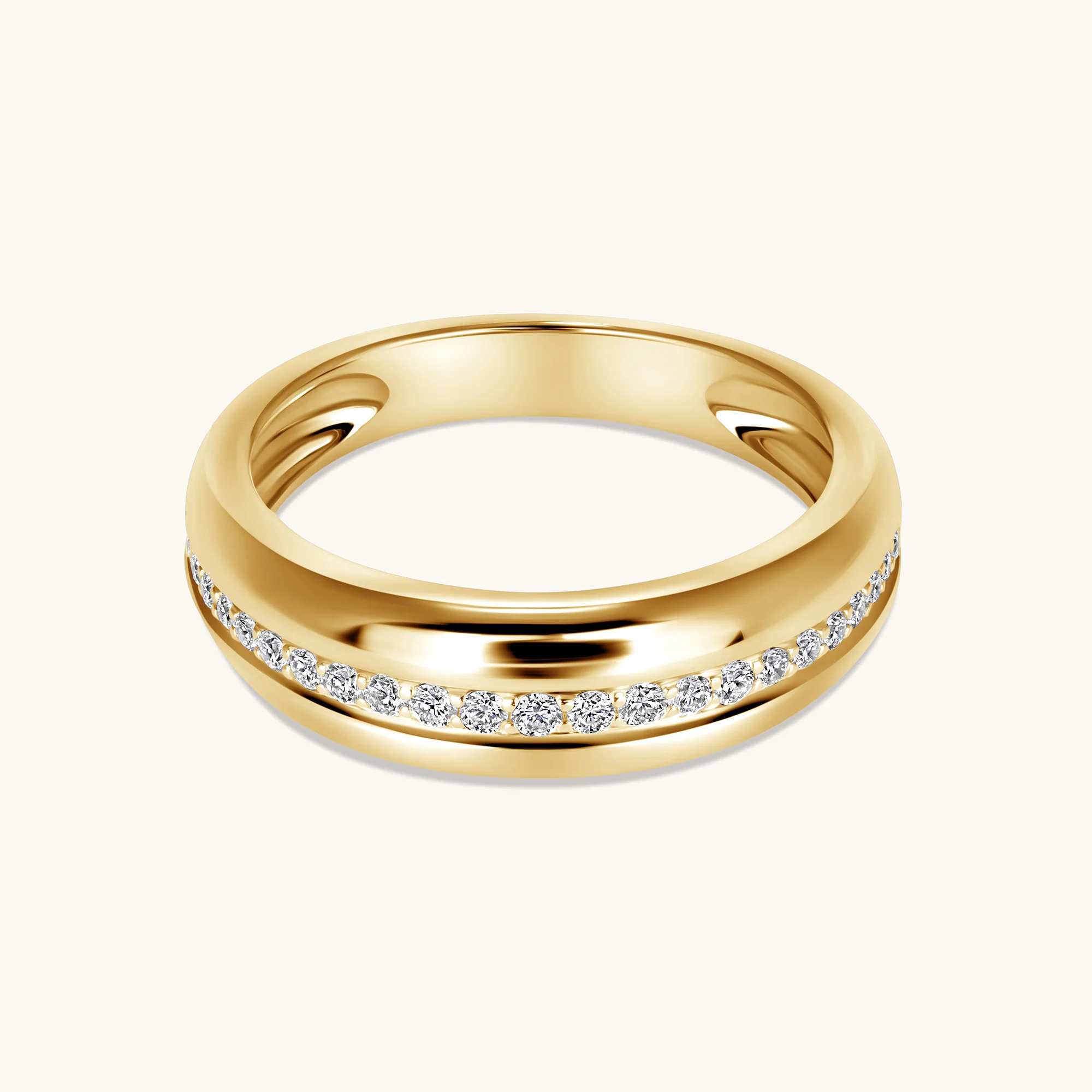 Pave Diamond Inlay Band - Image 3