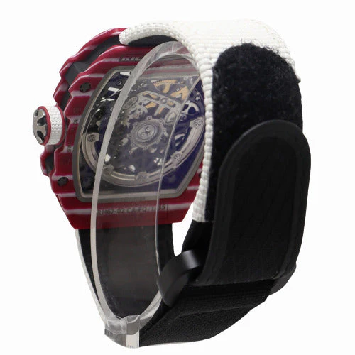 Richard Mille Mens High Jump "Mutaz Essa Barshim" Carbon TPT 38.07mm x 47.52mm Skeleton Dial Watch Reference# RM67-02 - Image 3
