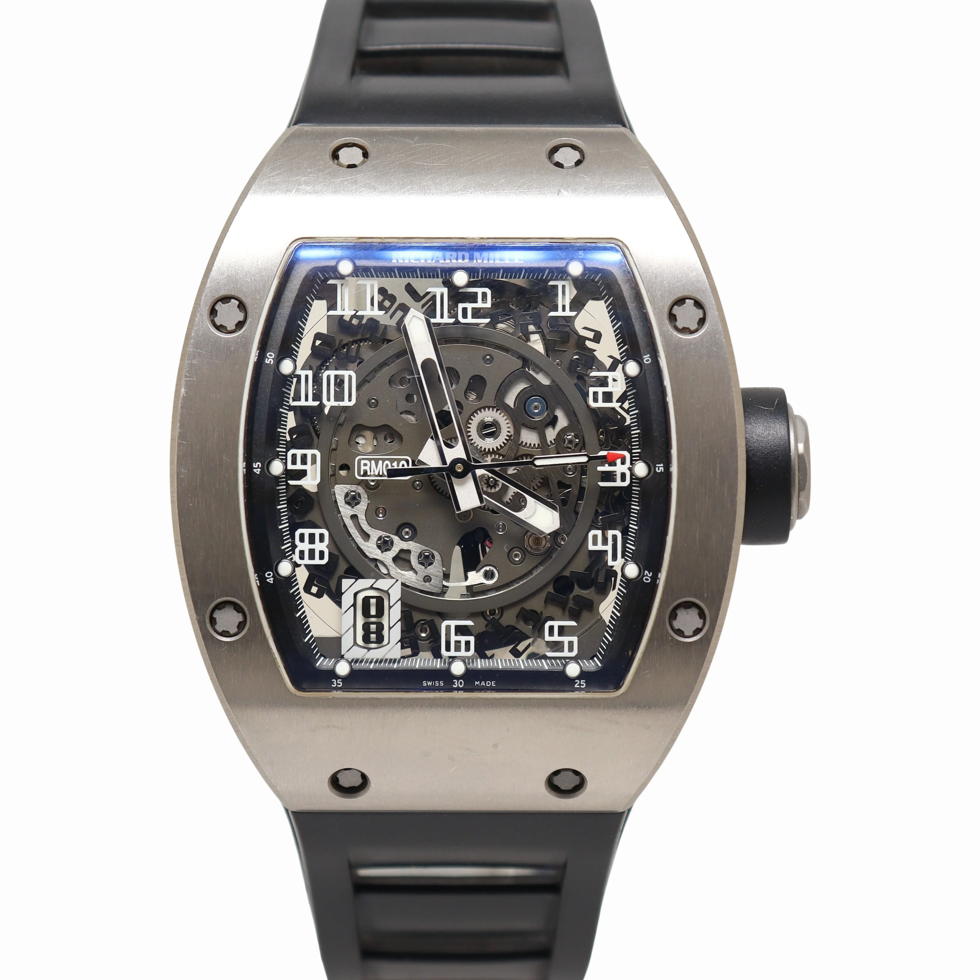 Richard Mille RM-010 AL Ti Titanium 38x45mm Skeleon Arabic Dial Watch Reference #: RM010 AlTi - Image 5