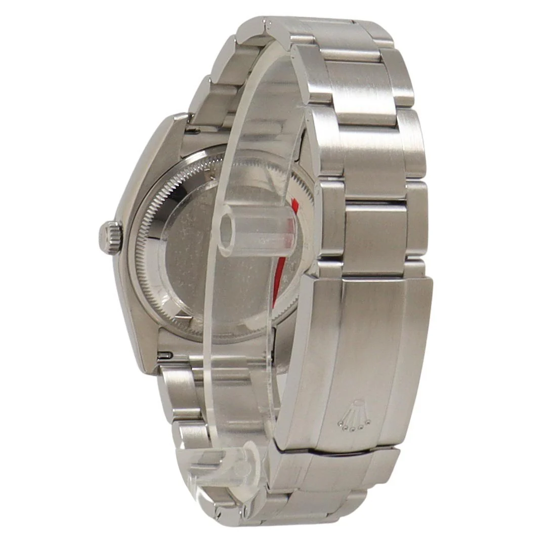 Rolex Air King Stainless Steel 34mm White Roman Dial Watch Reference#: 114200 - Image 3