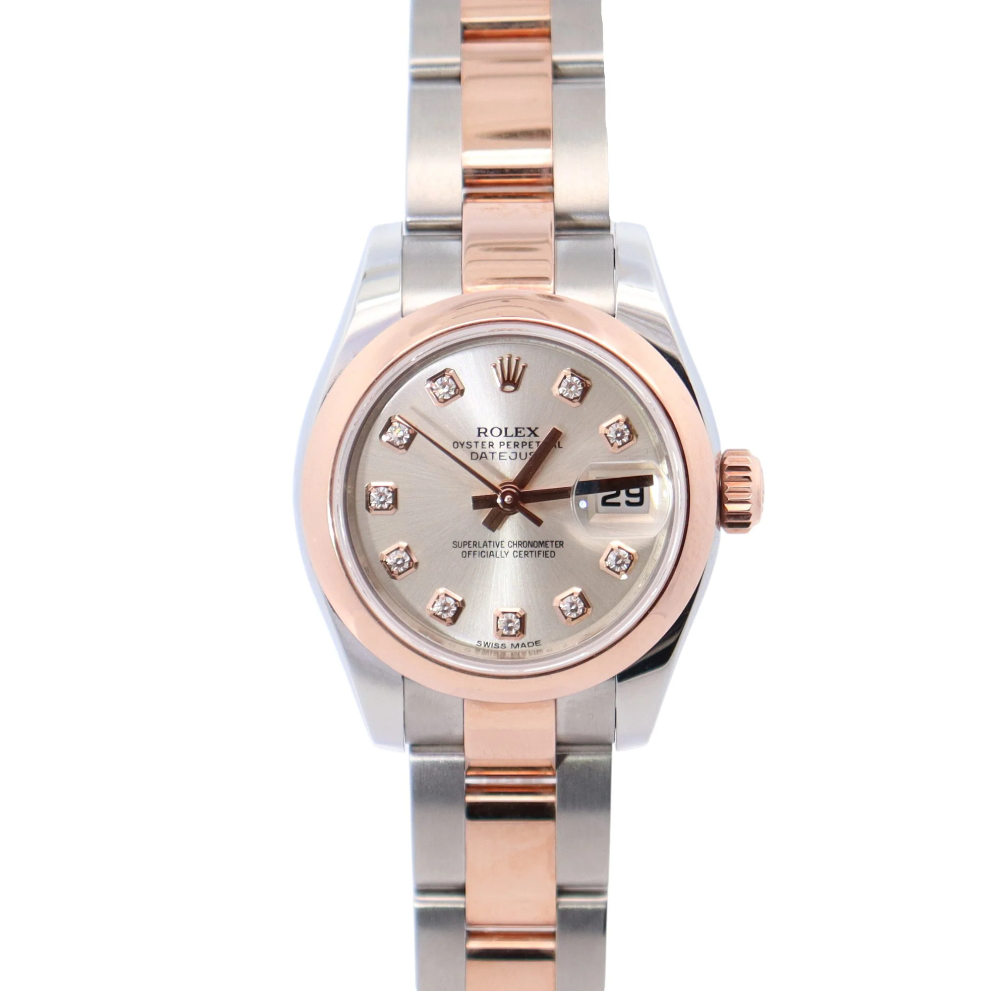 Rolex Datejust 26mm Silver Dial Watch Ref# 179161