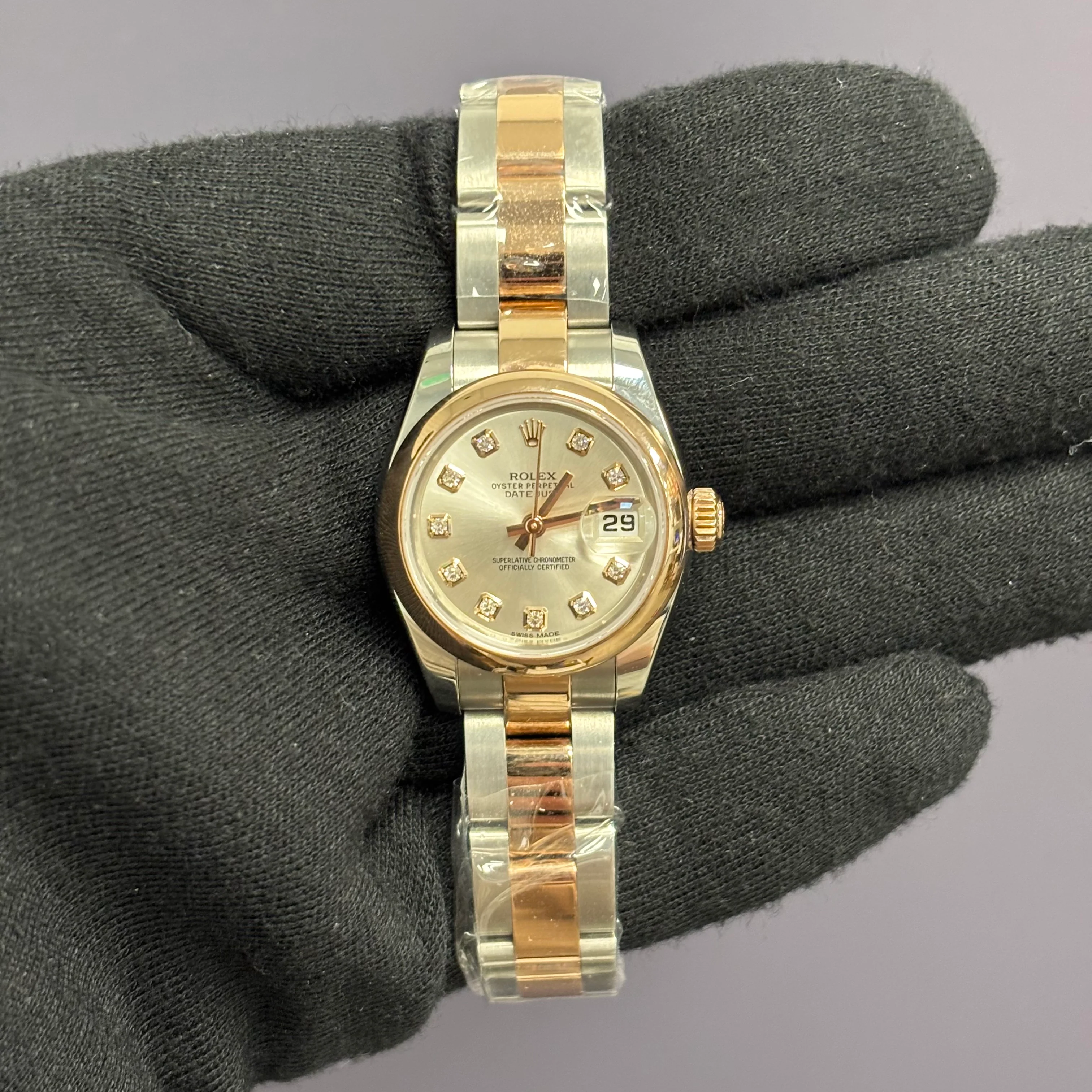 Rolex Datejust 26mm Silver Dial Watch Ref# 179161 - Image 2