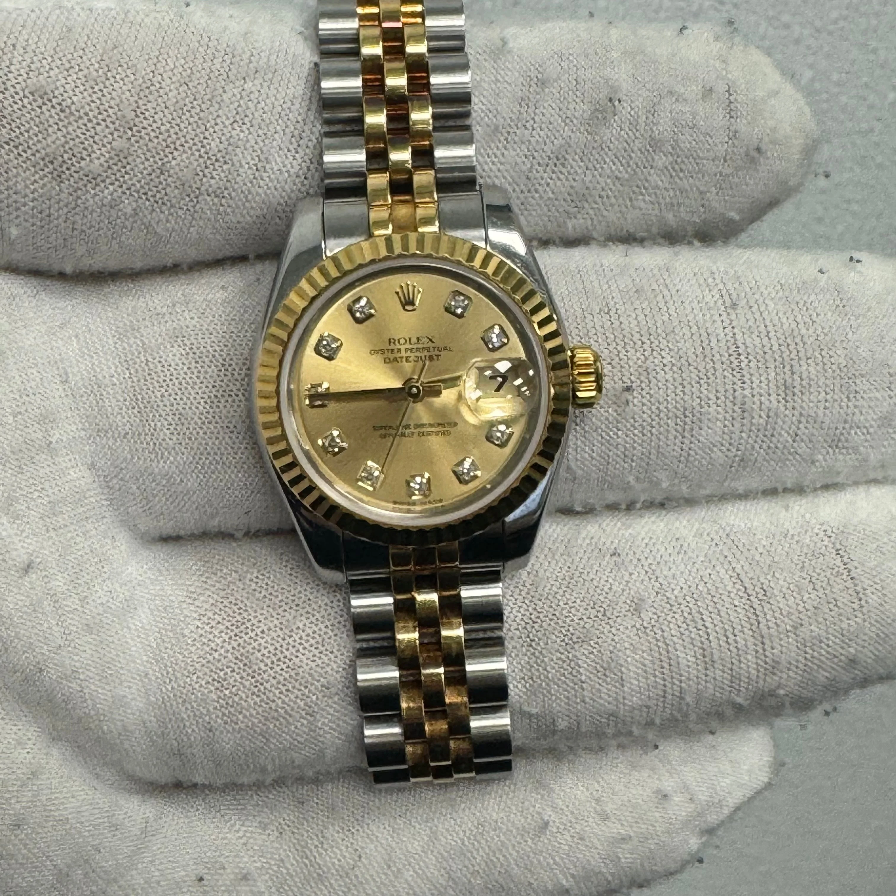 Rolex Datejust 26mm Champagne Dial Ref# 179173 - Image 2