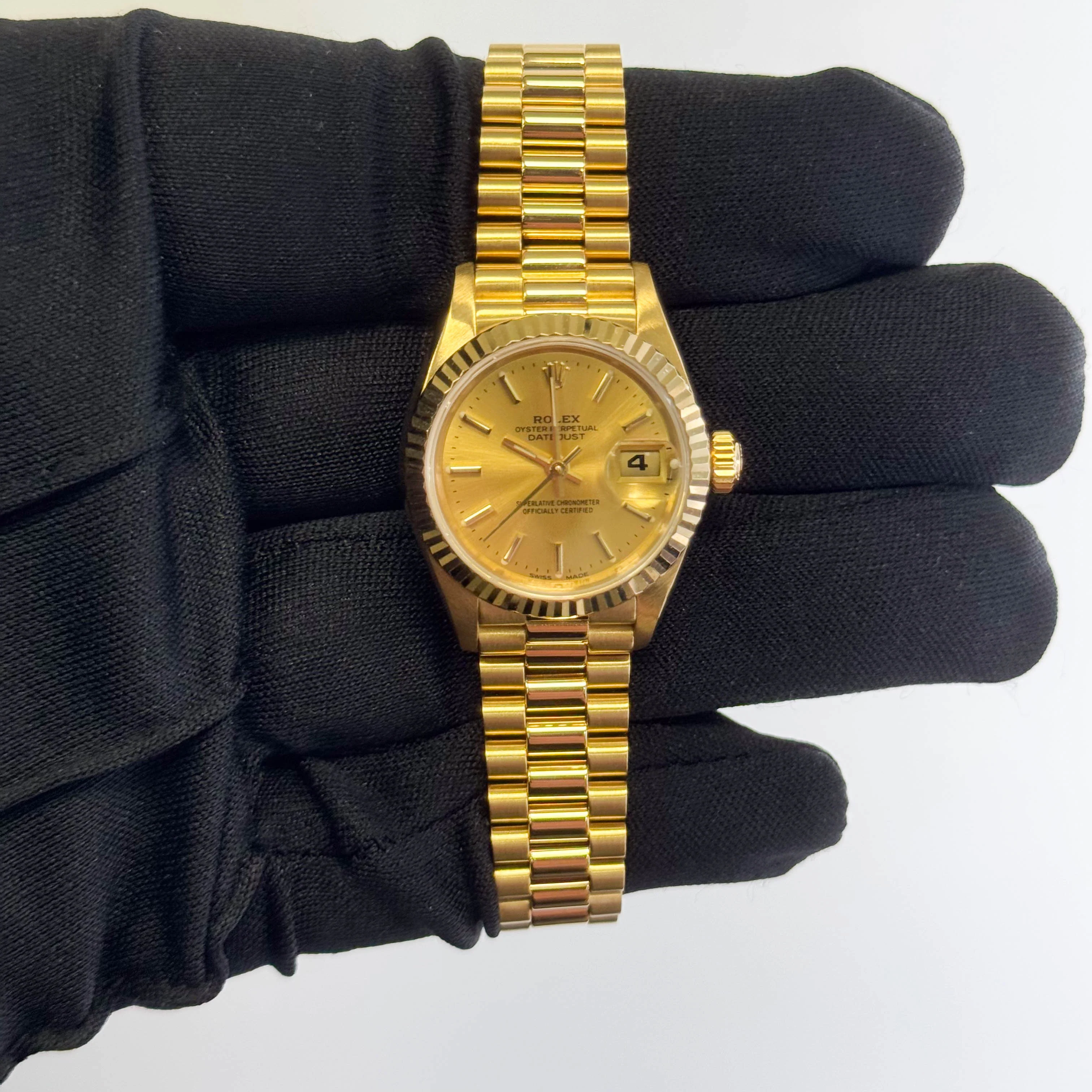 Rolex Datejust 26mm Champagne Dial Watch Ref# 69178 - Image 2