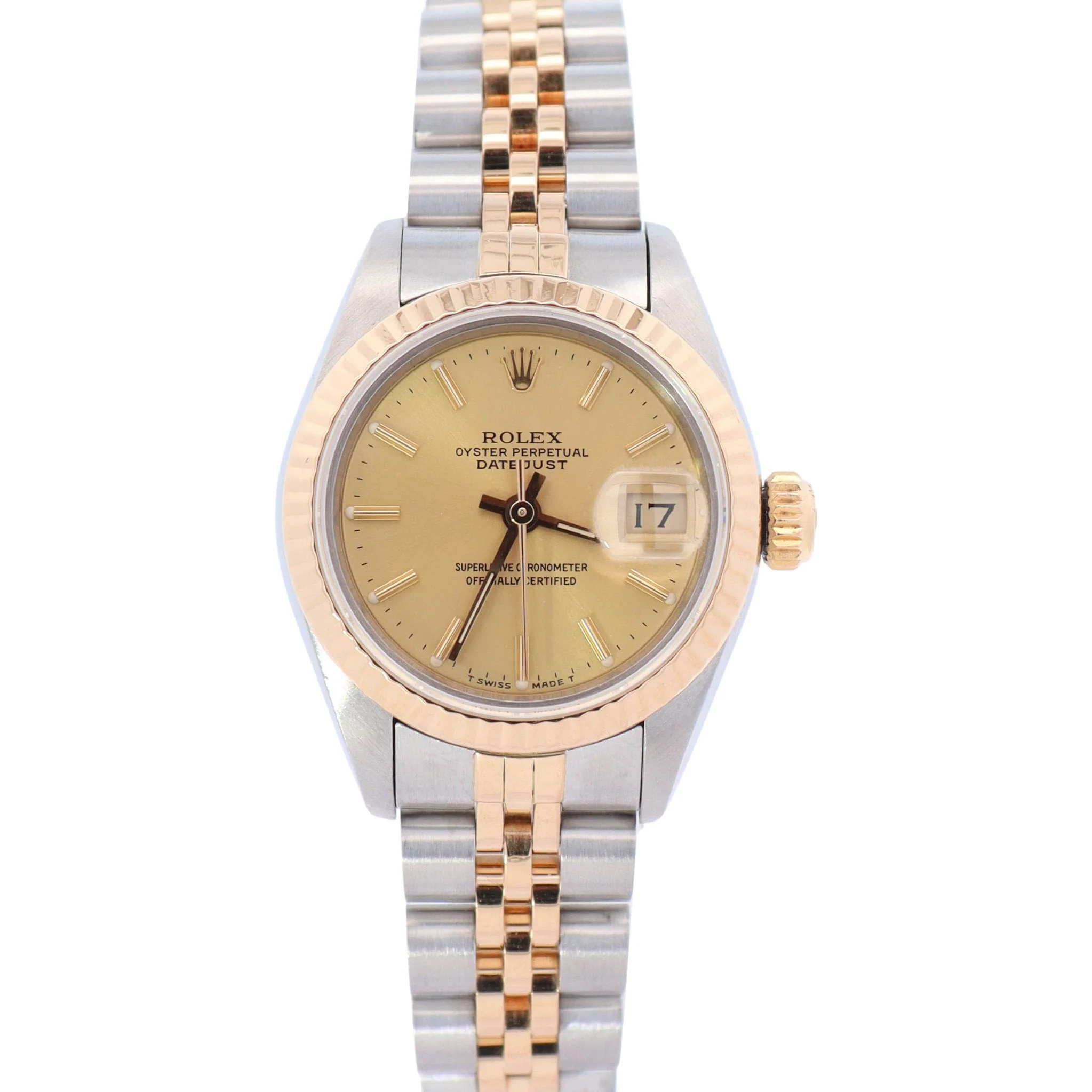 Rolex Datejust 26mm Champagne Dial Watch Ref# 69173
