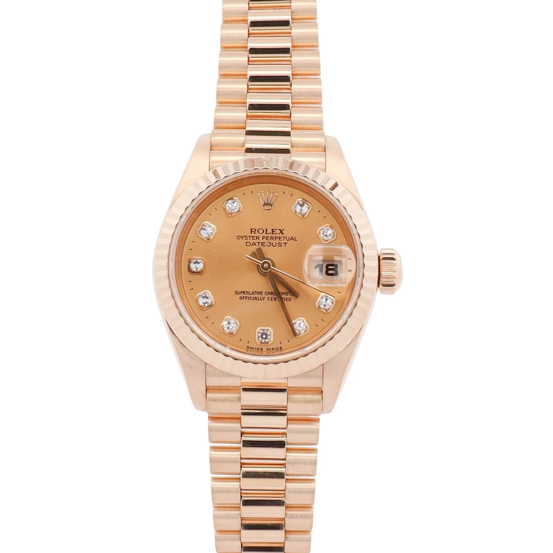 Rolex Datejust 26mm Champagne Dial Watch Ref# 69178