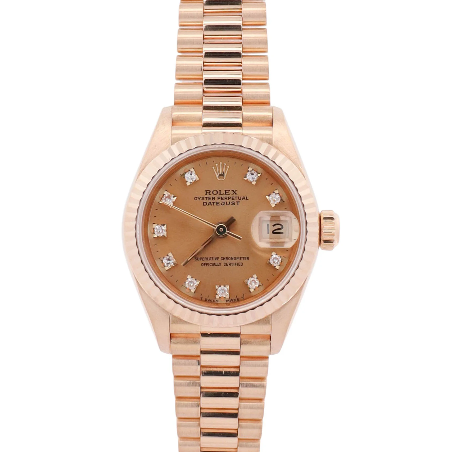 Rolex Datejust 26mm Champagne Dial Watch Ref# 69178