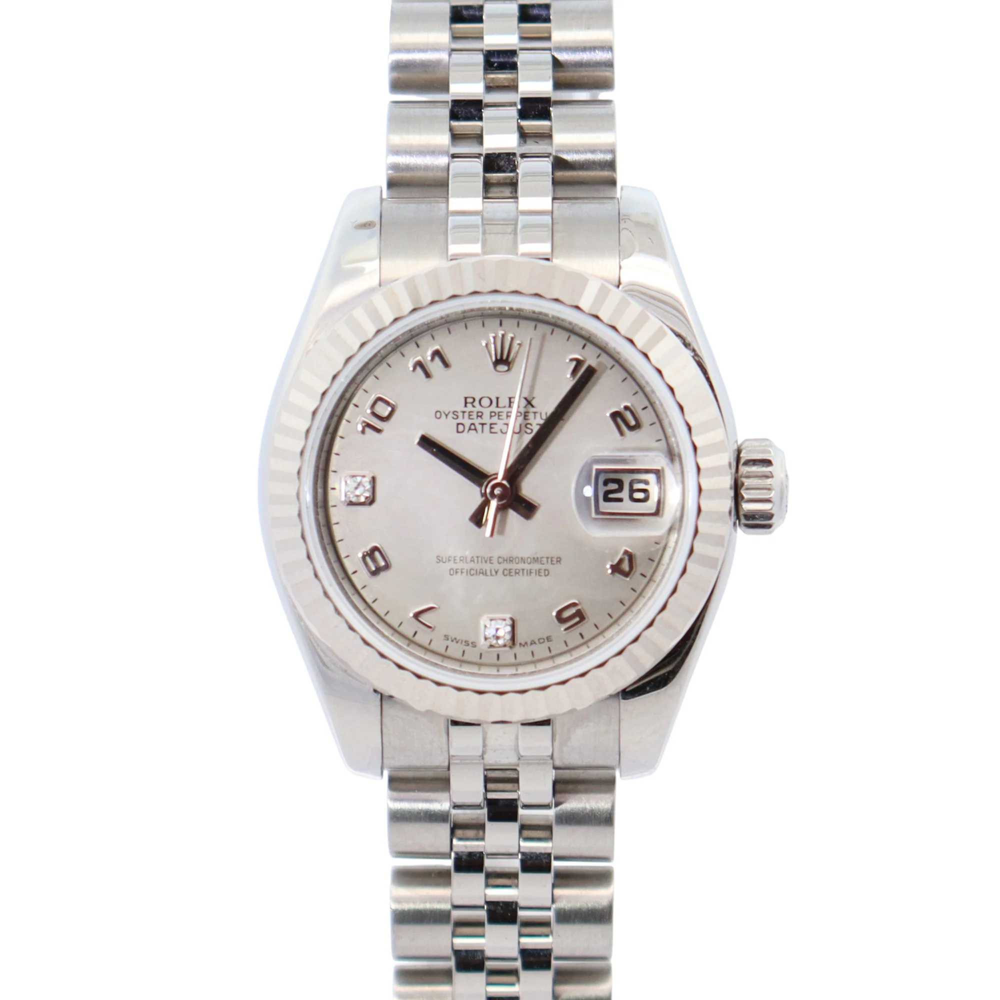 Rolex Datejust 26mm MOP Dial Watch Ref# 179174