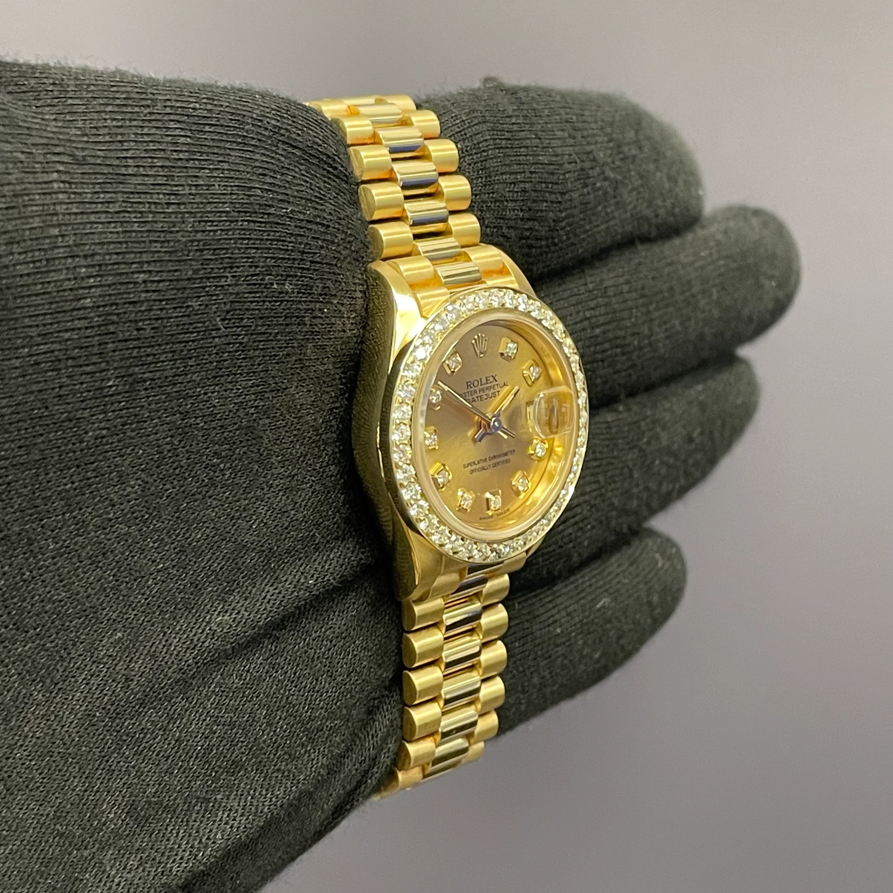 Rolex Datejust 26mm Champagne Watch Dial Watch Ref# 69178 - Image 3