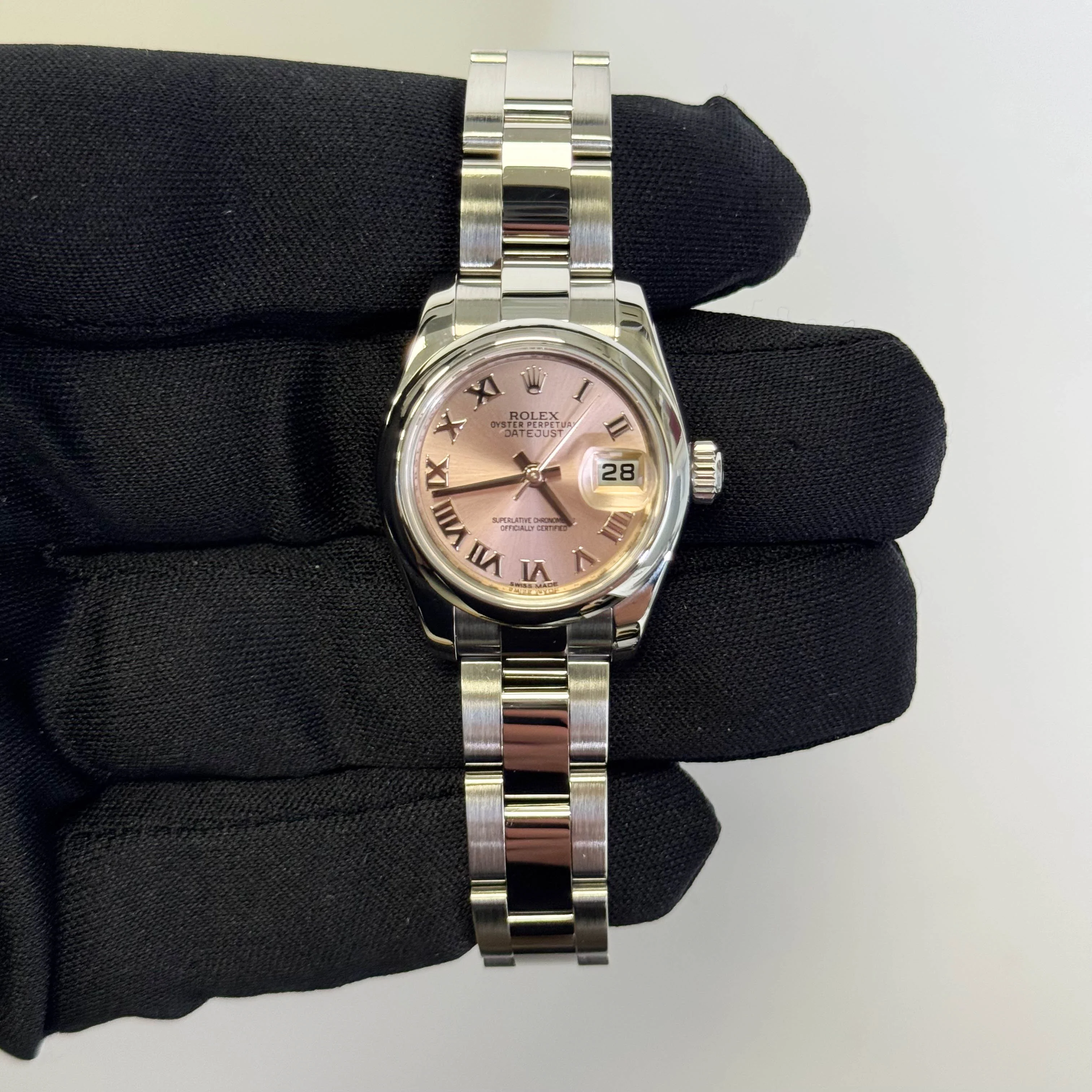 Rolex Datejust 26mm Pink Dial Watch Ref# 179160 - Image 2