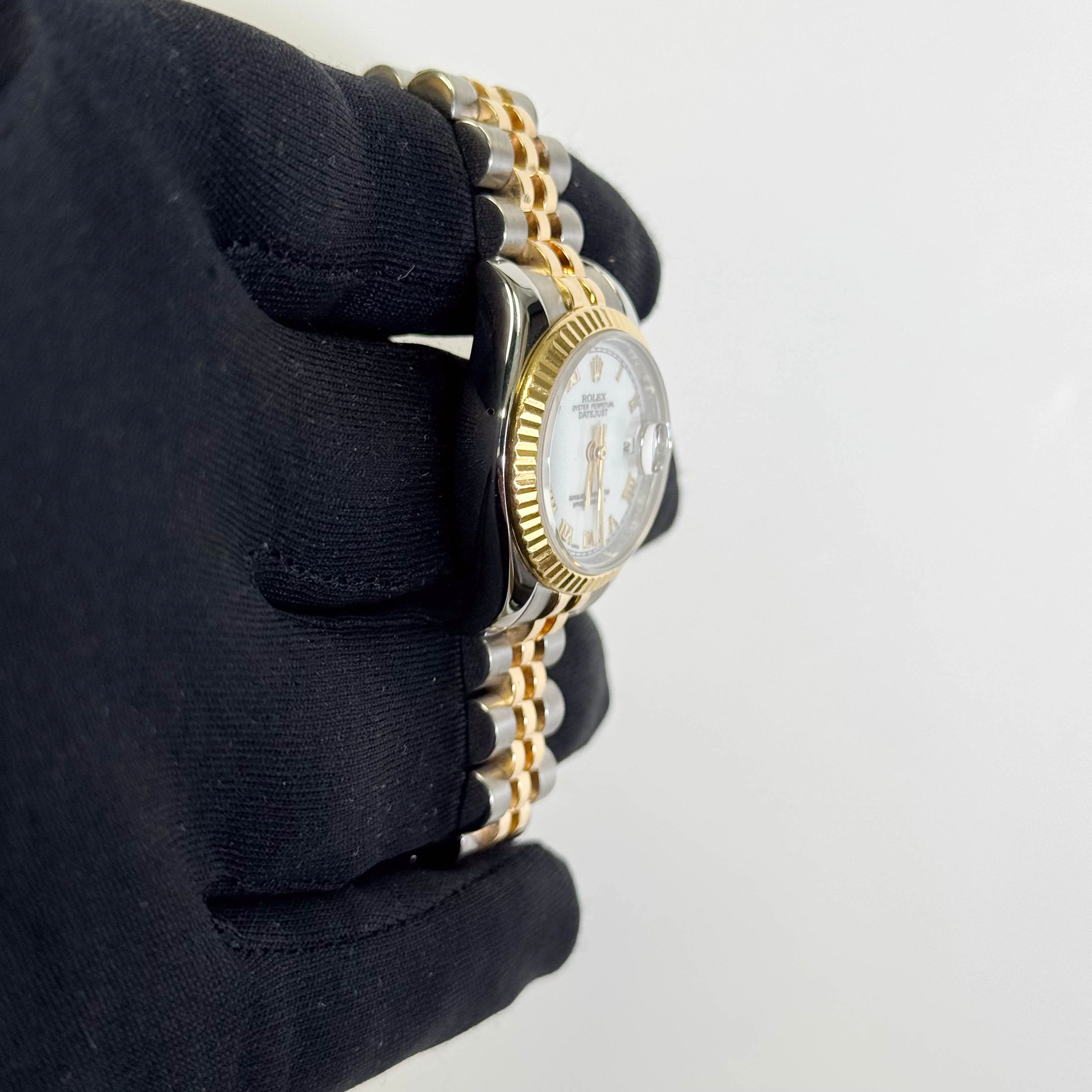 Rolex Datejust 26mm White Dial Watch Ref# 179173 - Image 3