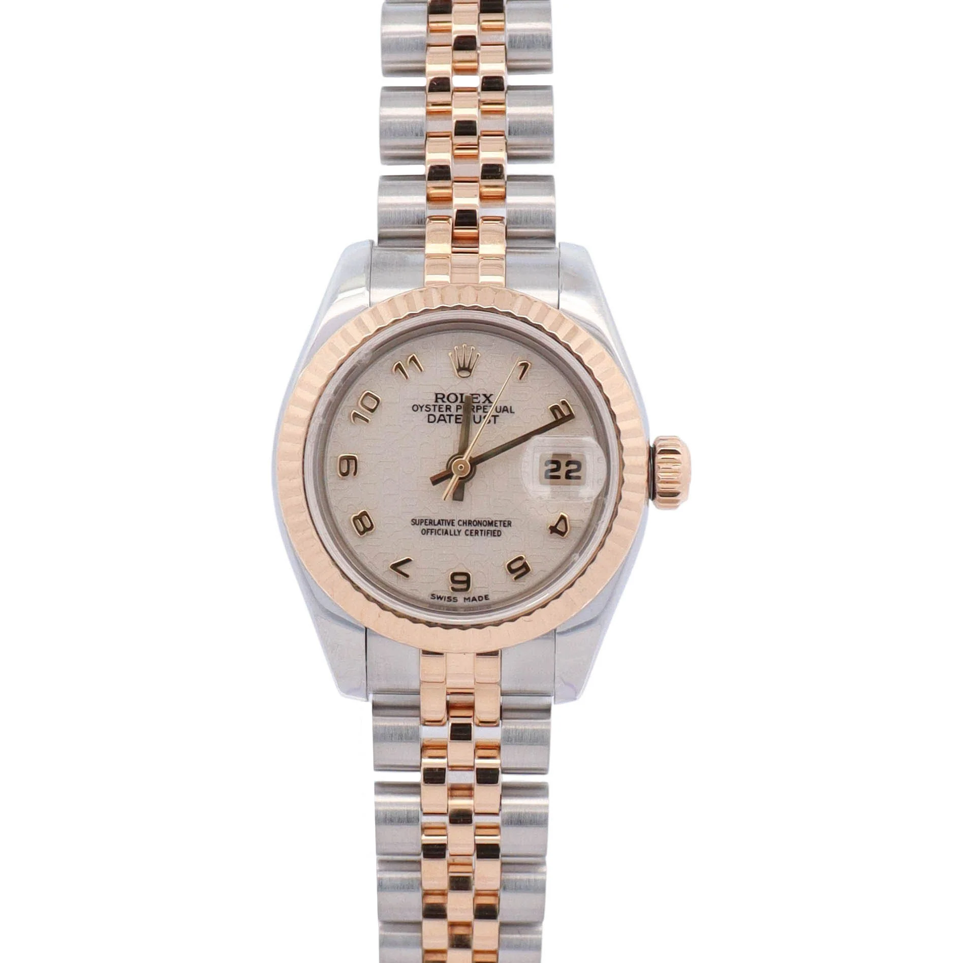 Rolex Datejust 26mm White Dial Watch Ref# 179173