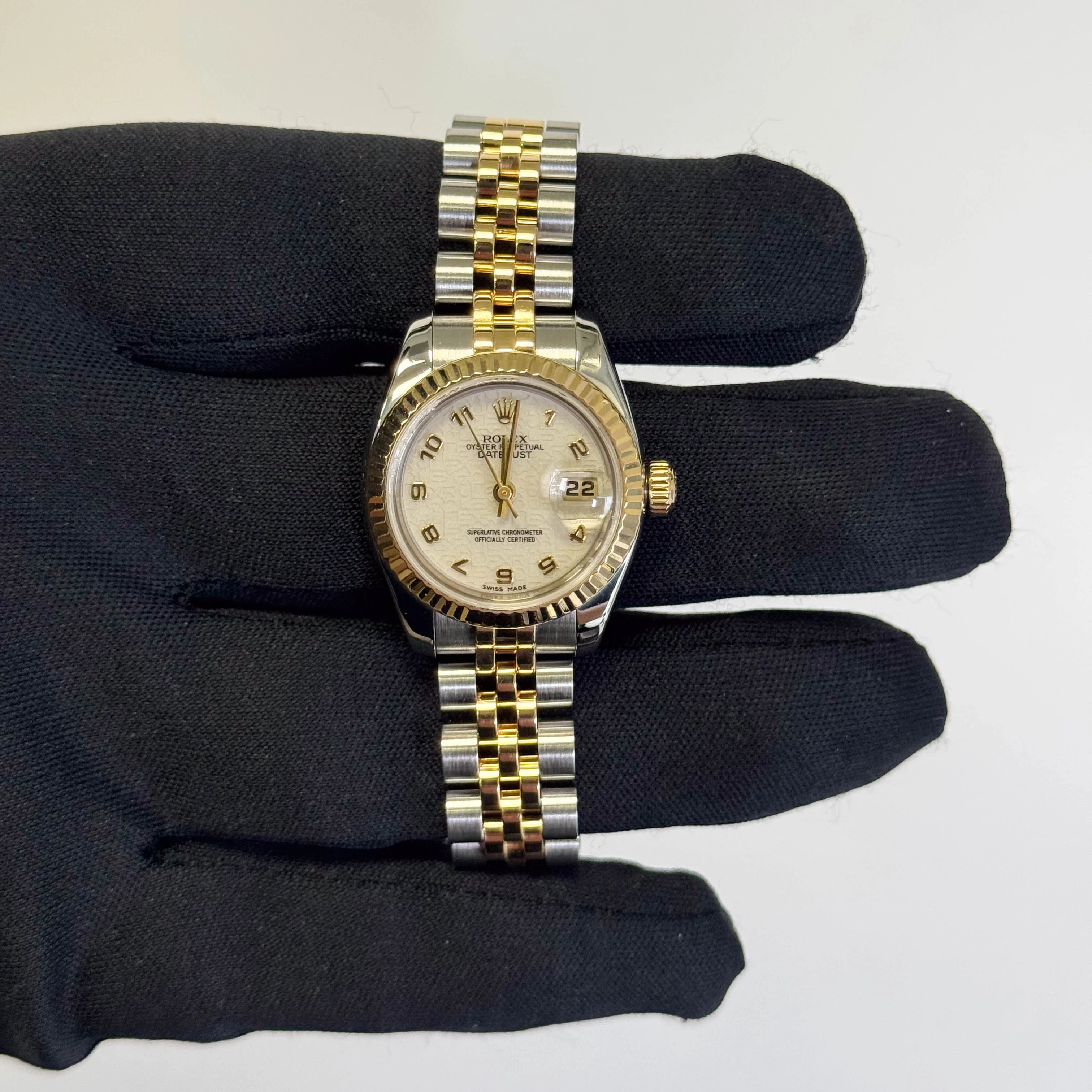Rolex Datejust 26mm White Dial Watch Ref# 179173 - Image 2