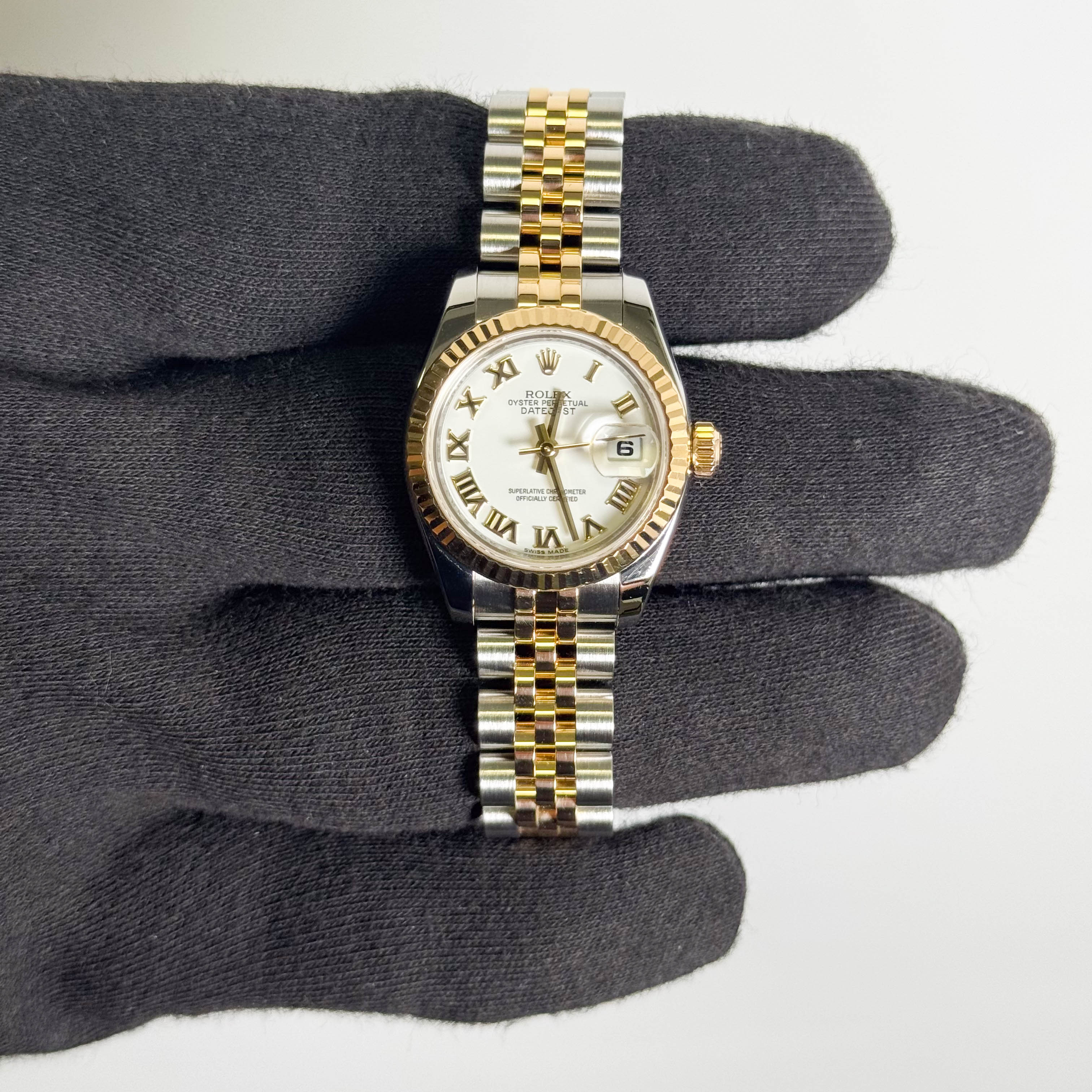 Rolex Datejust 26mm White Dial Watch Ref# 179173 - Image 2