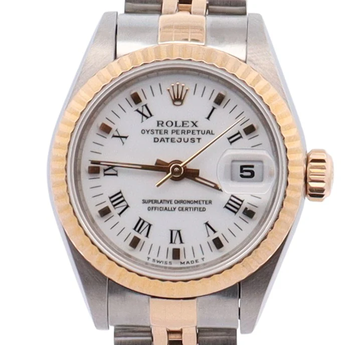 Rolex Datejust 26mm White Dial Watch Ref# 69173