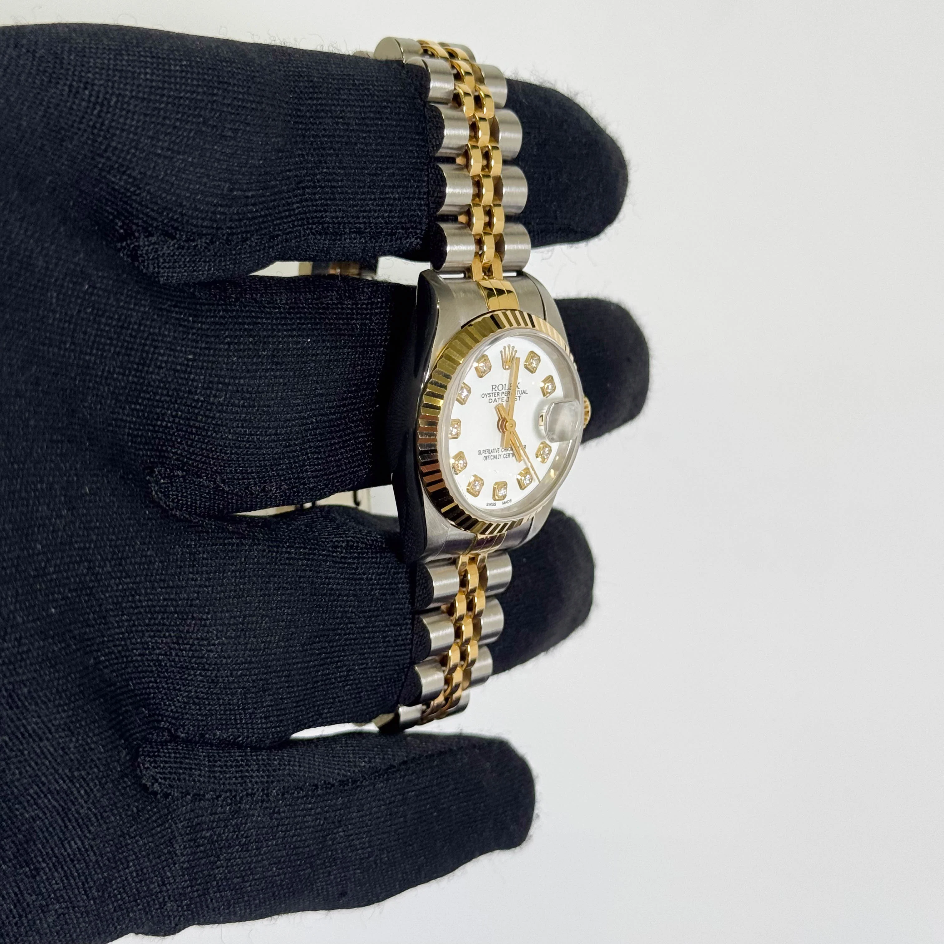 Rolex Datejust 26mm White Dial Watch Ref# 69173 - Image 3