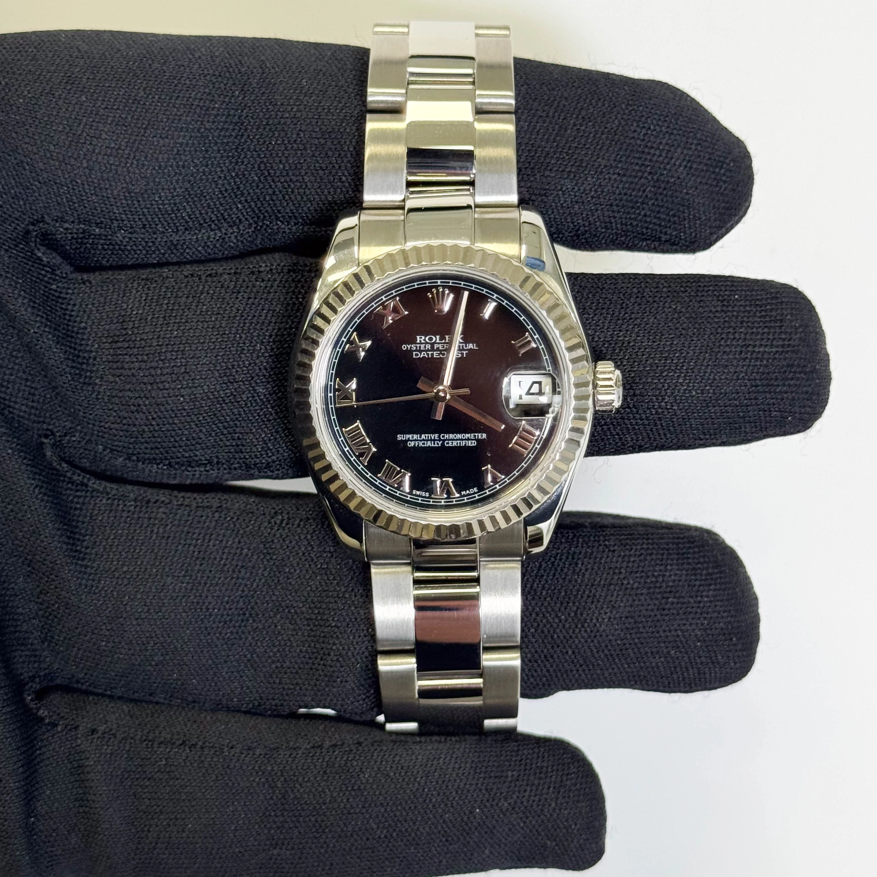 Rolex Datejust 31mm Black Dial Watch Ref# 178274 - Image 2