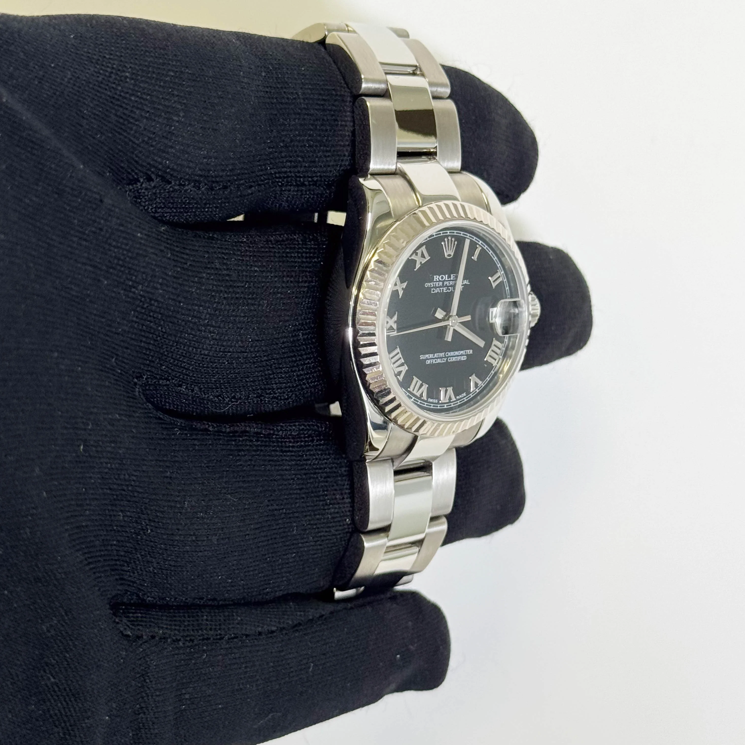 Rolex Datejust 31mm Black Dial Watch Ref# 178274 - Image 3