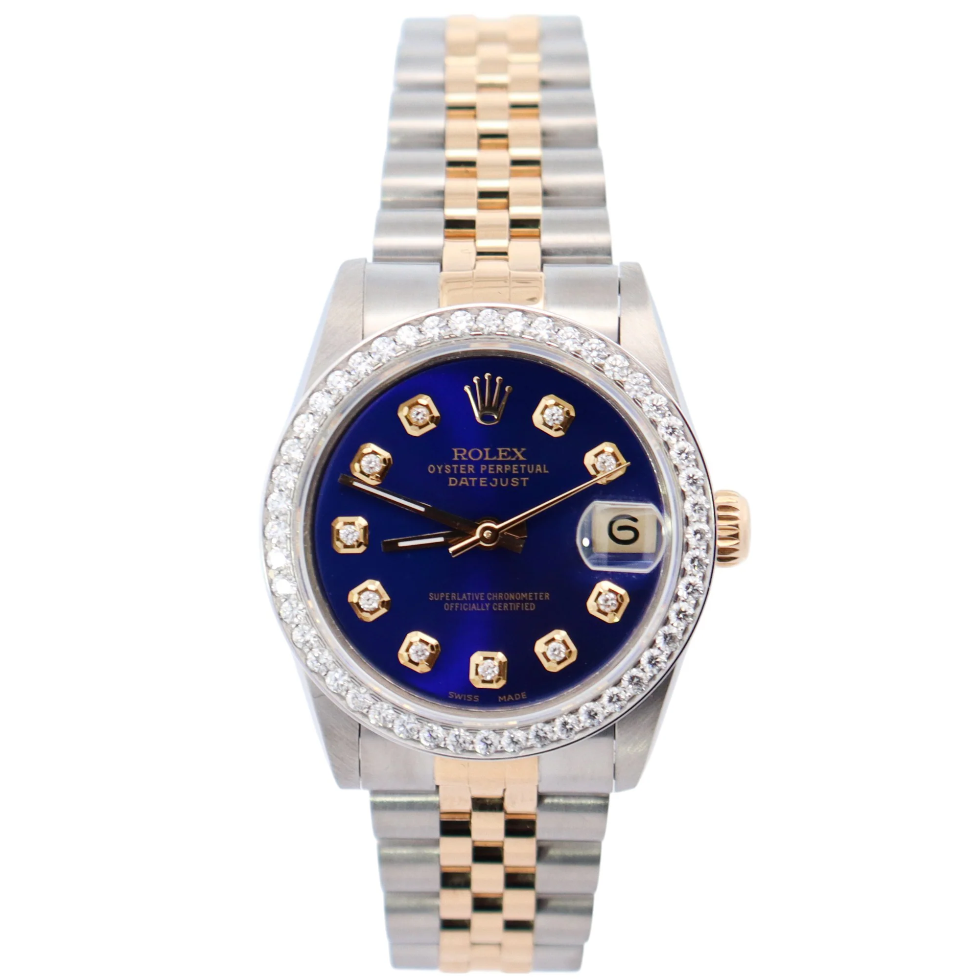 Rolex Datejust 31mm Blue Dial Watch Ref# 68273
