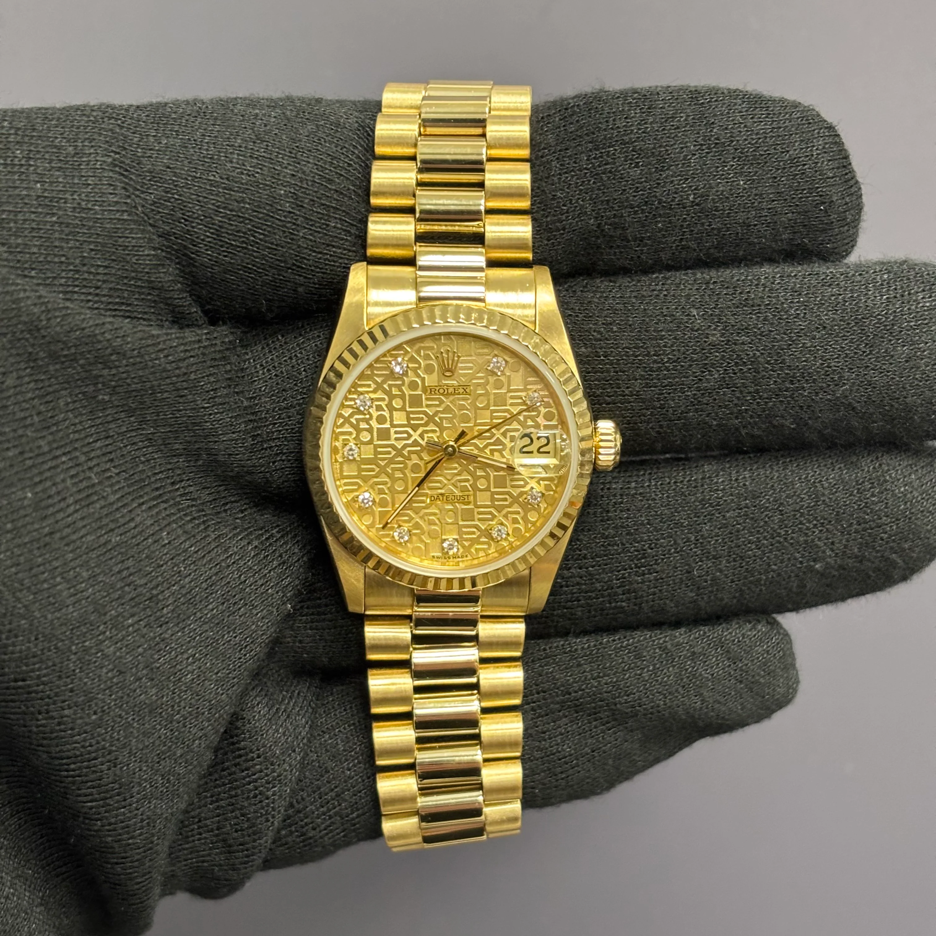 Rolex Datejust 31mm Champagne Dial Watch Ref# 68278 - Image 2