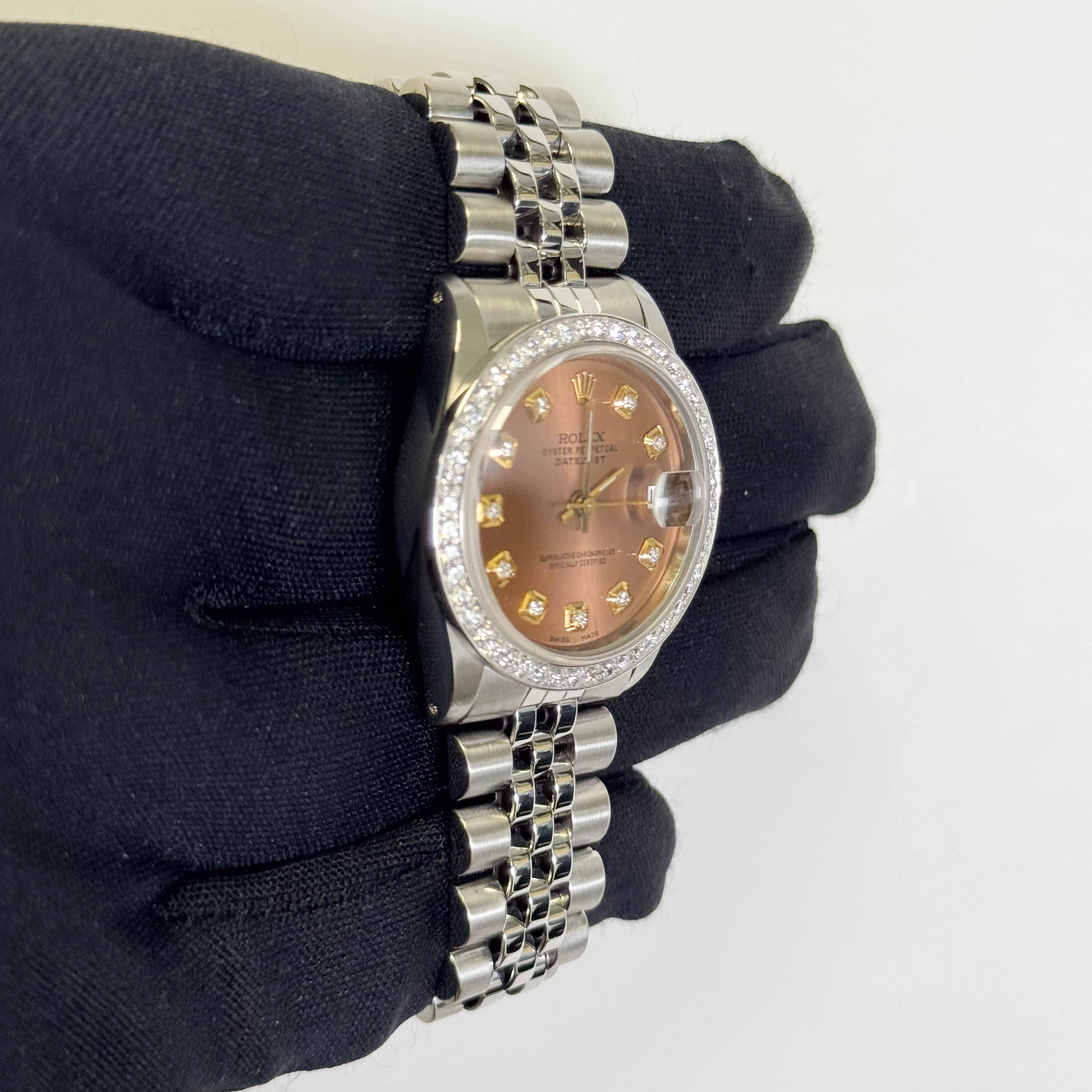 Rolex Datejust 31mm Dark Pink Dial Watch Ref# 68273 - Image 3