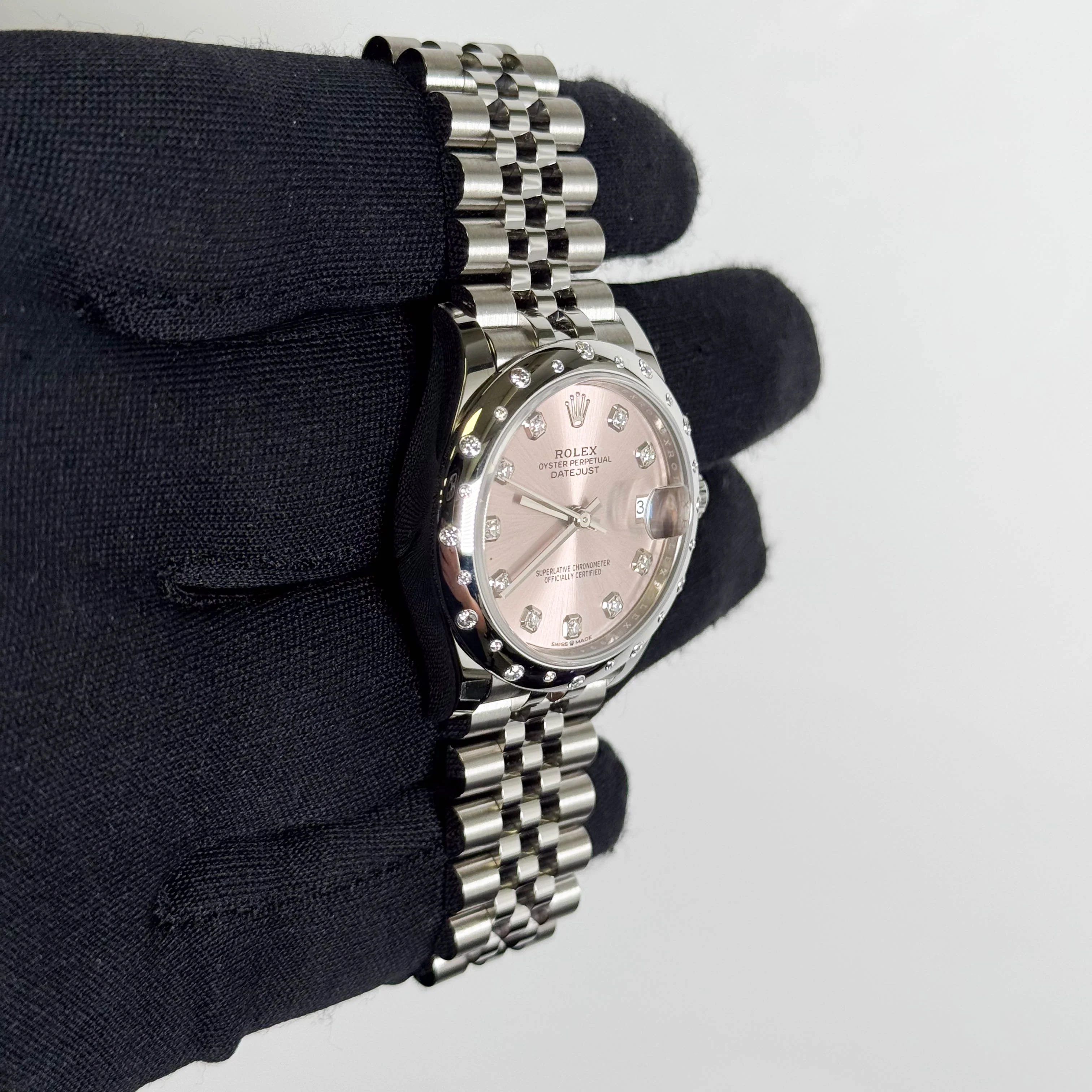 Rolex Datejust 31mm Factory Pink Diamond Dial Watch Ref# 278344RBR - Image 3