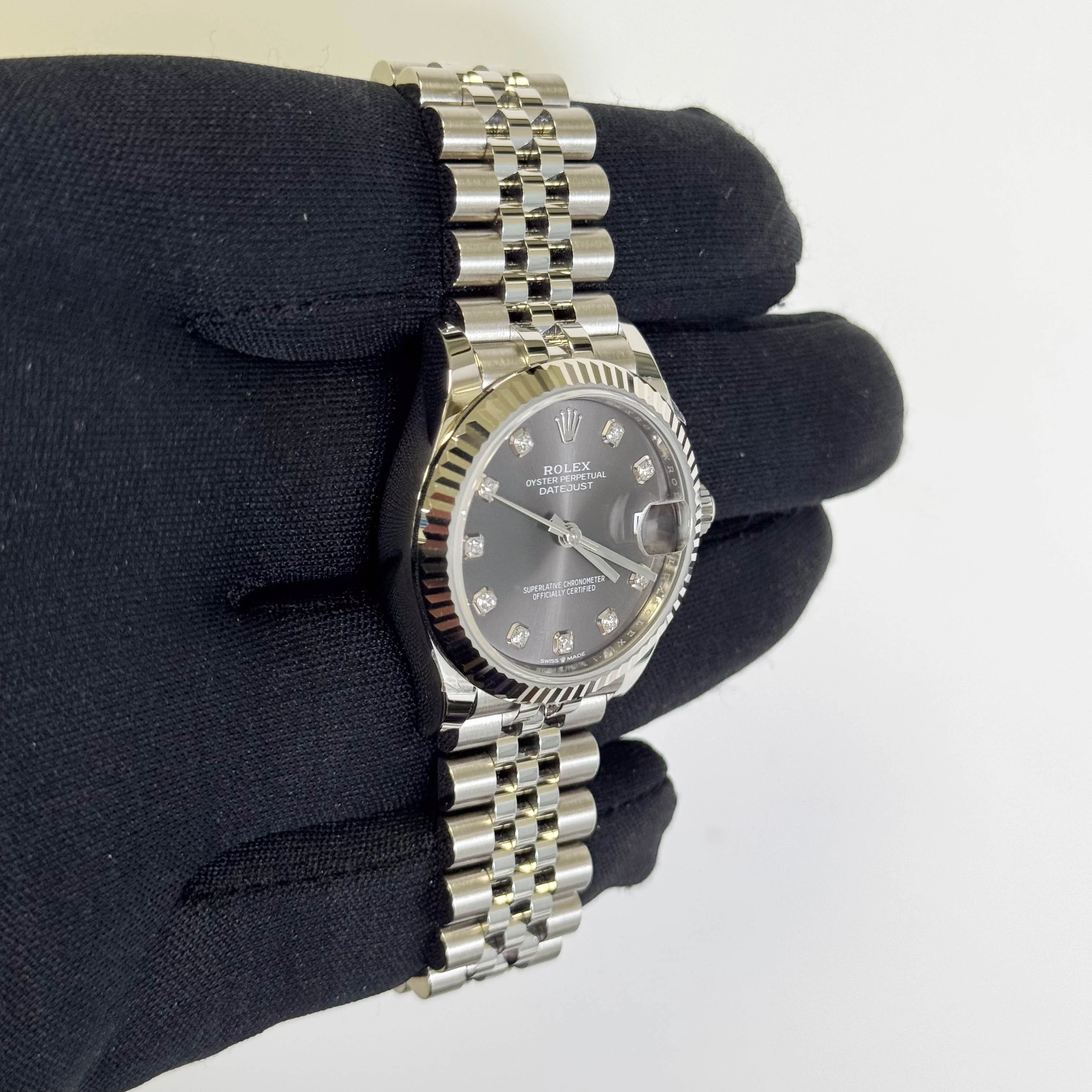 Rolex Datejust 31mm Gray Dial Watch Ref# 278274 - Image 3
