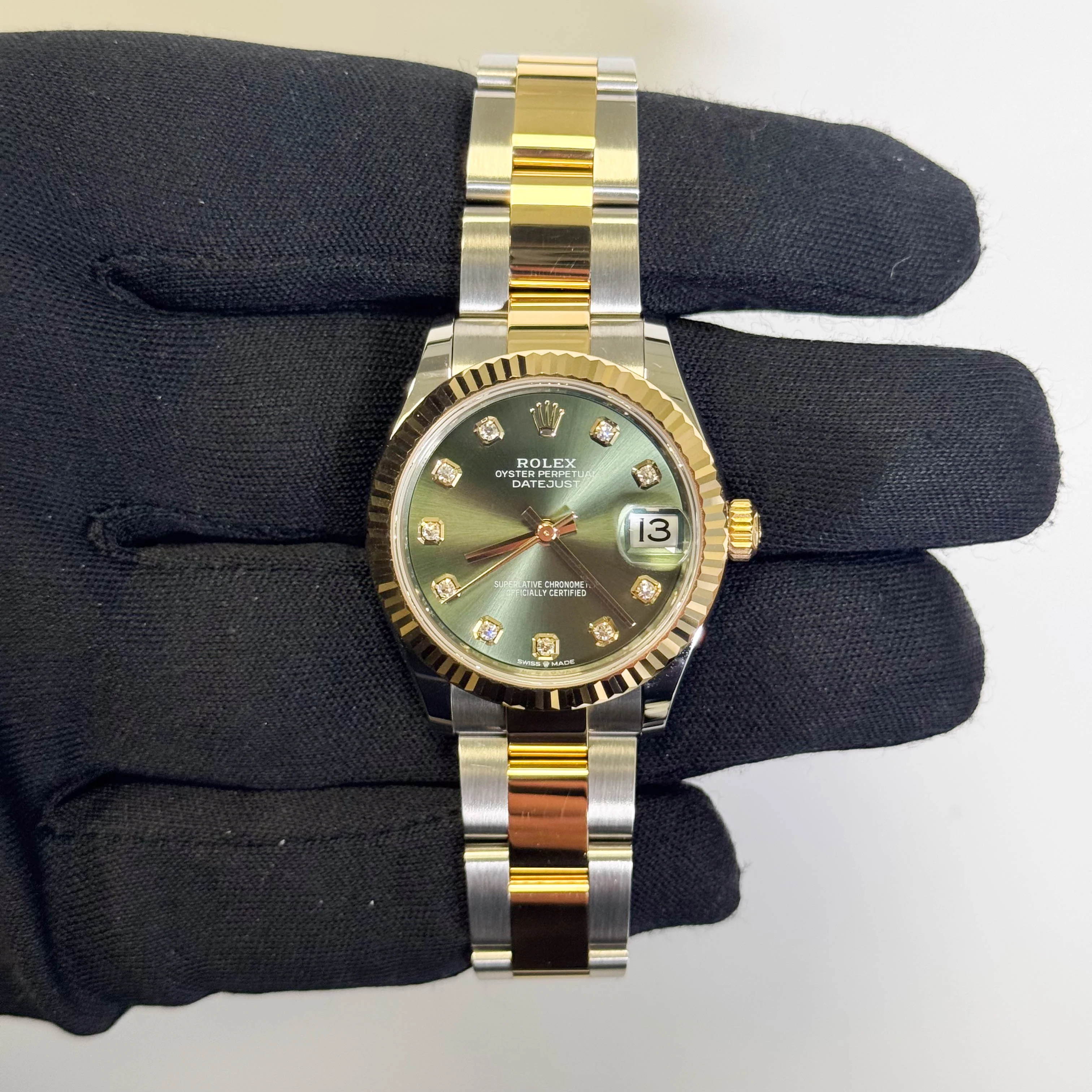 Rolex Datejust 31mm Olive Dial Watch Ref# 278273 - Image 2