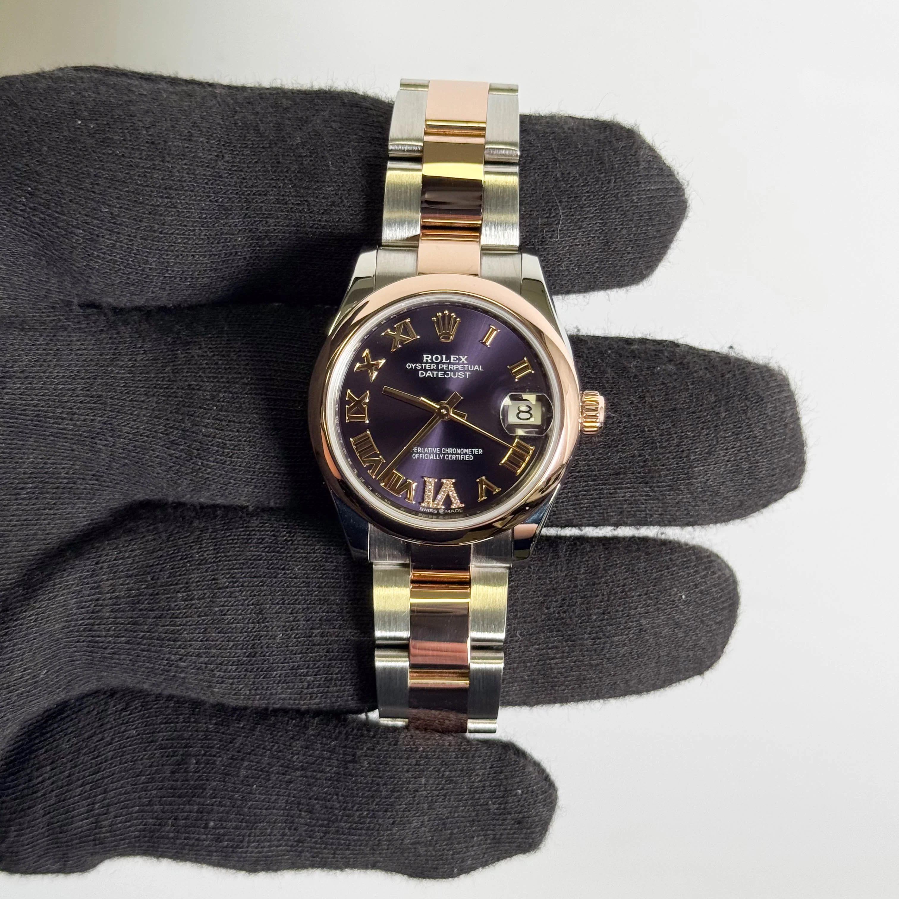Rolex Datejust 31mm Purple Dial Watch Ref# 278241 - Image 2