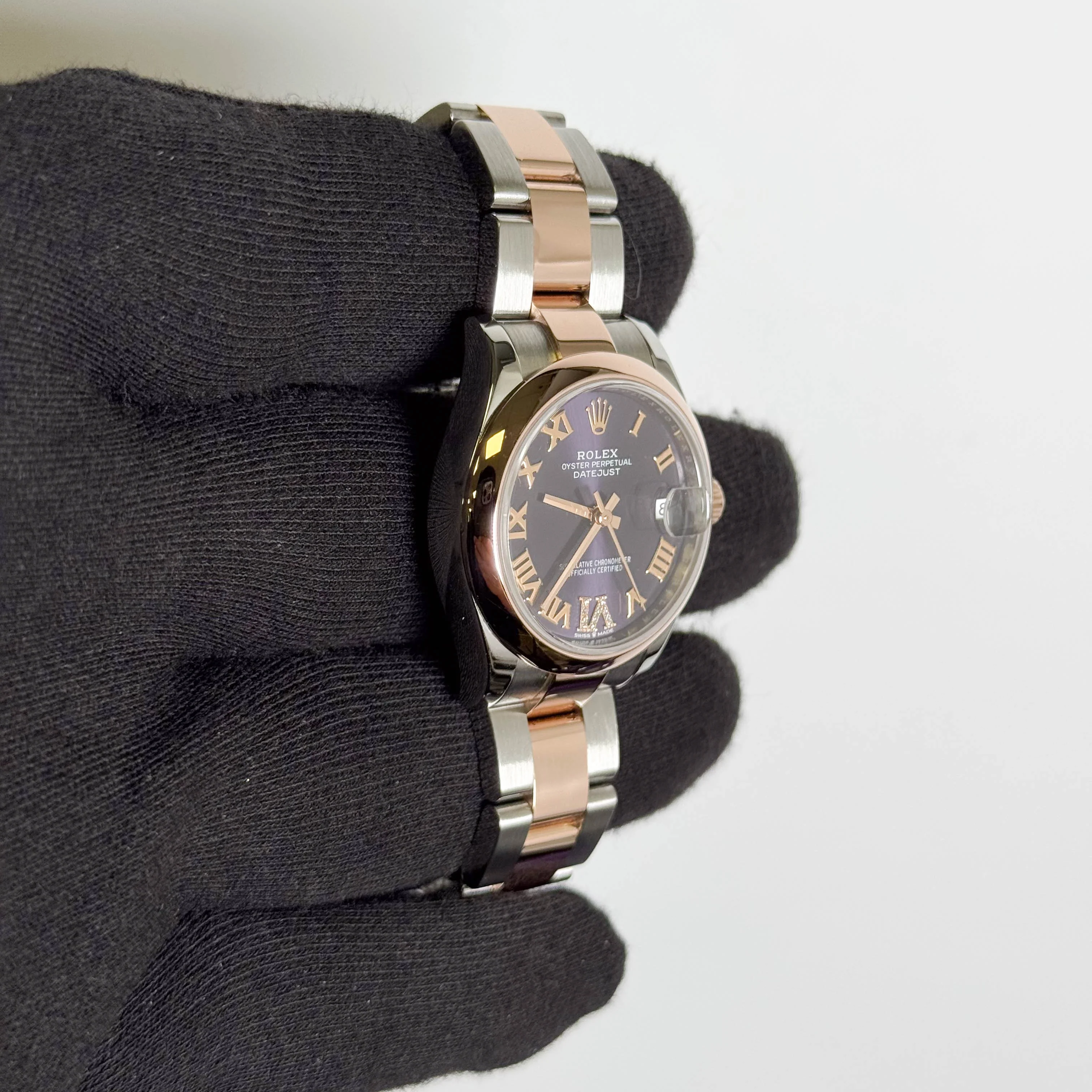 Rolex Datejust 31mm Purple Dial Watch Ref# 278241 - Image 3