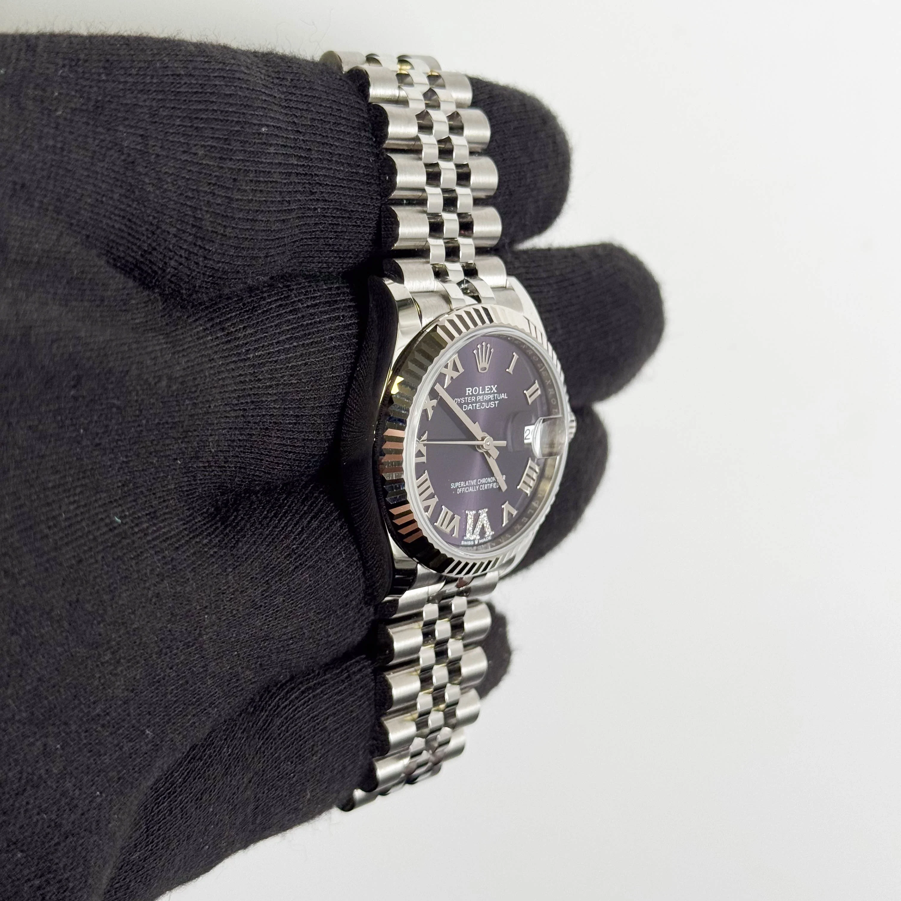 Rolex Datejust 31mm Purple Dial Watch Ref# 278274 - Image 2