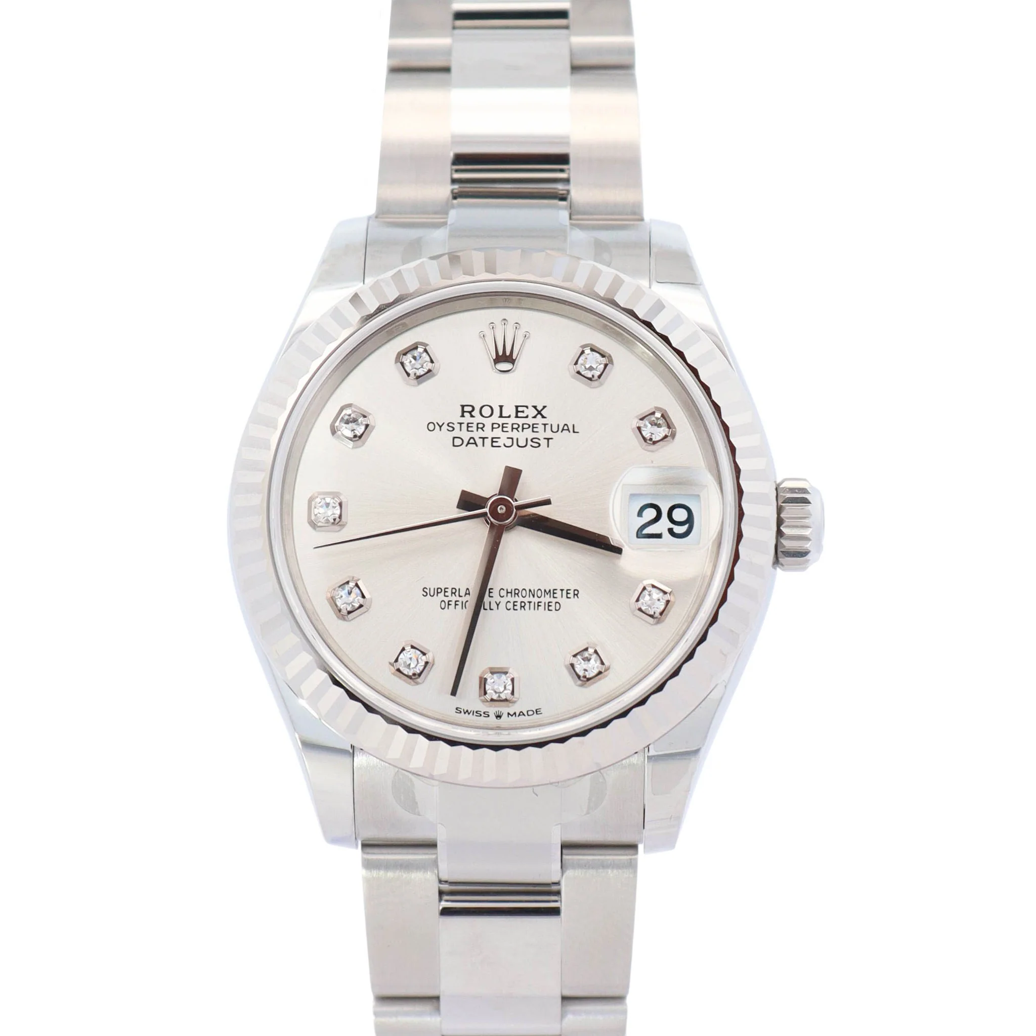 Rolex Datejust 31mm Silver Dial Watch Ref# 278274