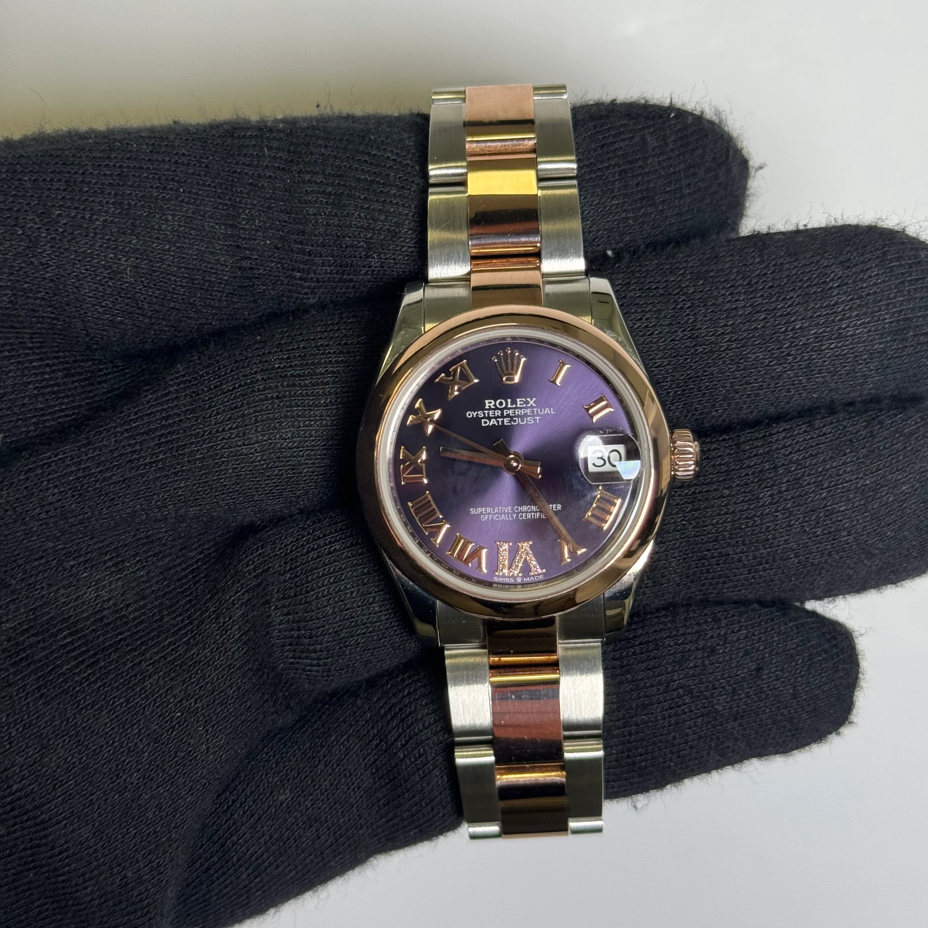Rolex Datejust 31mm Purple Dial Watch Ref# 278241 - Image 2