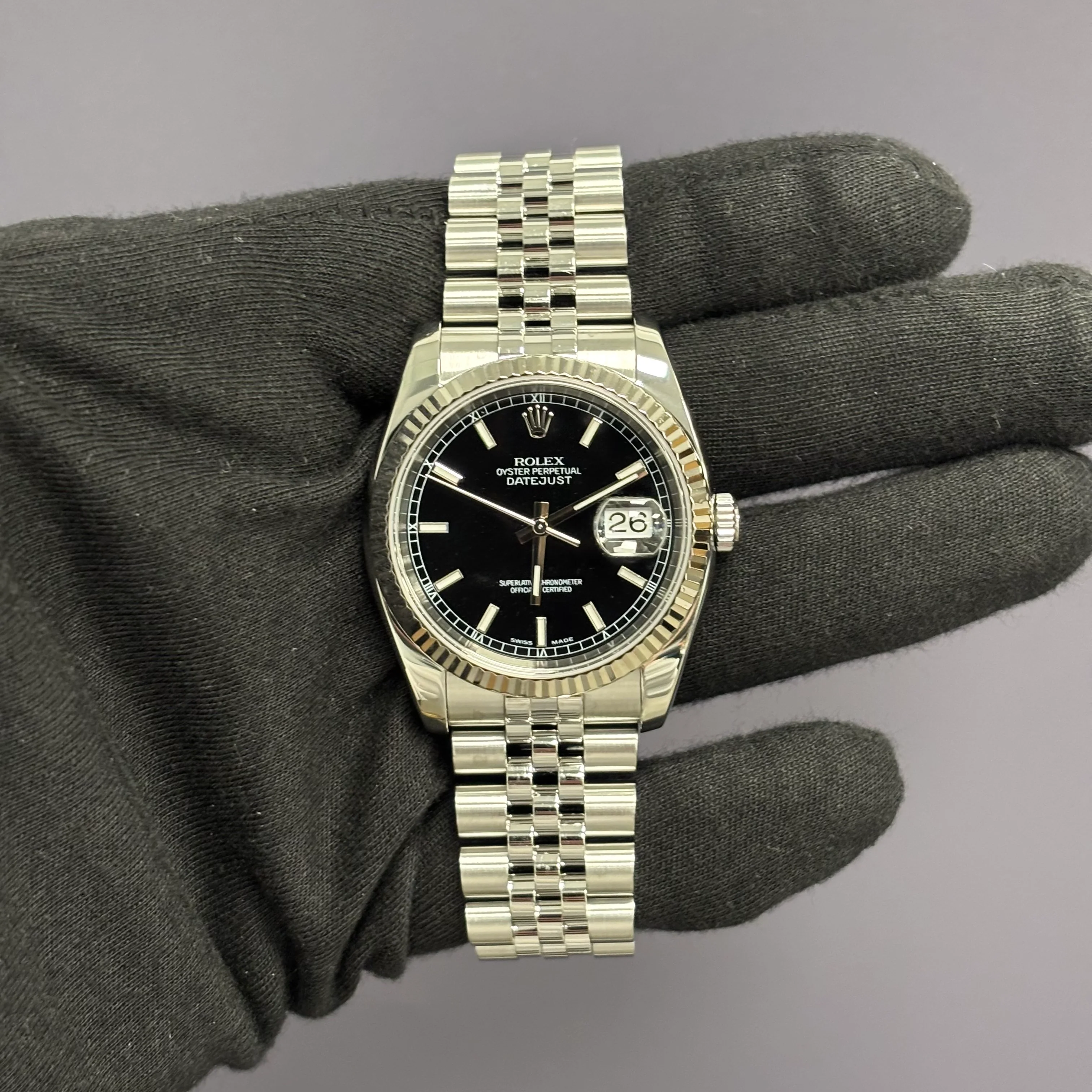 Rolex Datejust 36mm Black Dial Ref# 116234 - Image 2
