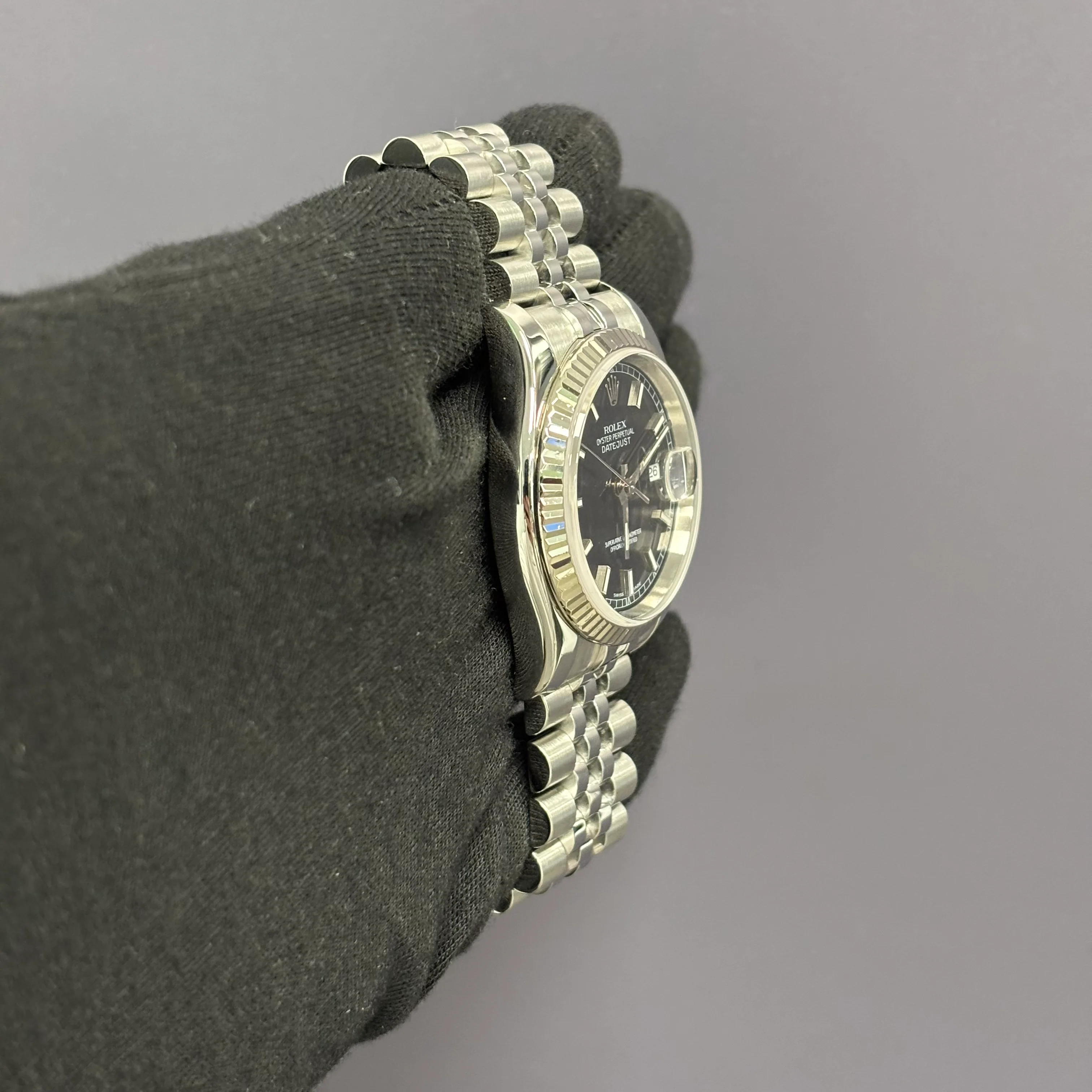 Rolex Datejust 36mm Black Dial Ref# 116234 - Image 3