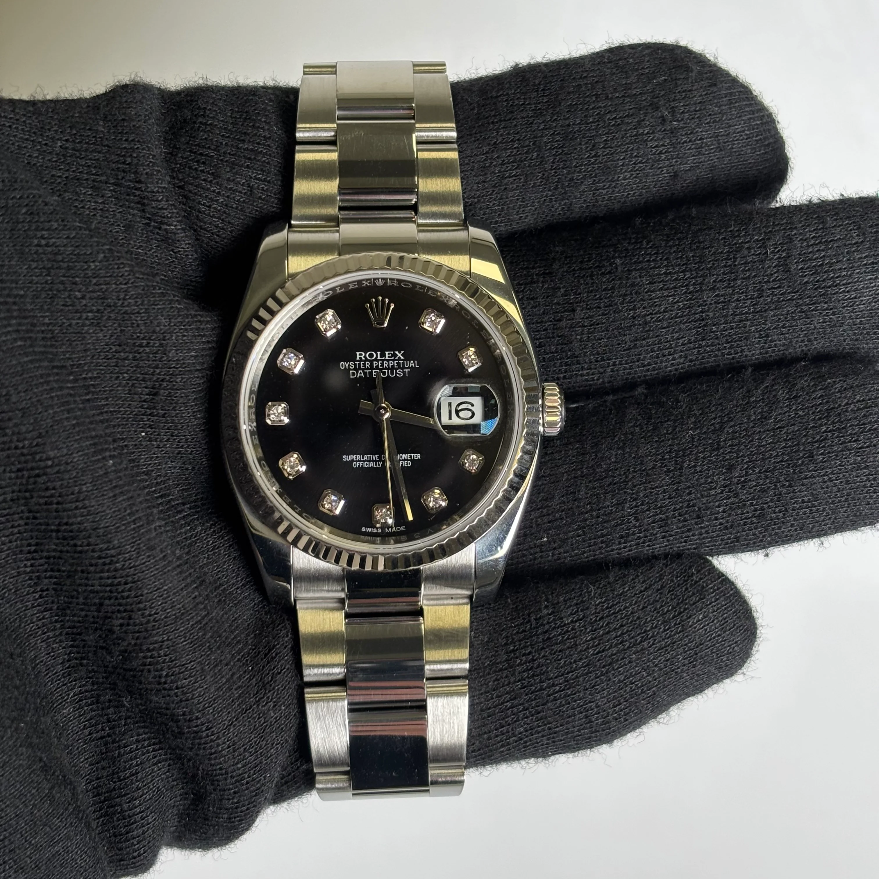 Rolex Datejust 36mm Black Dial Watch Ref# 116234 - Image 2