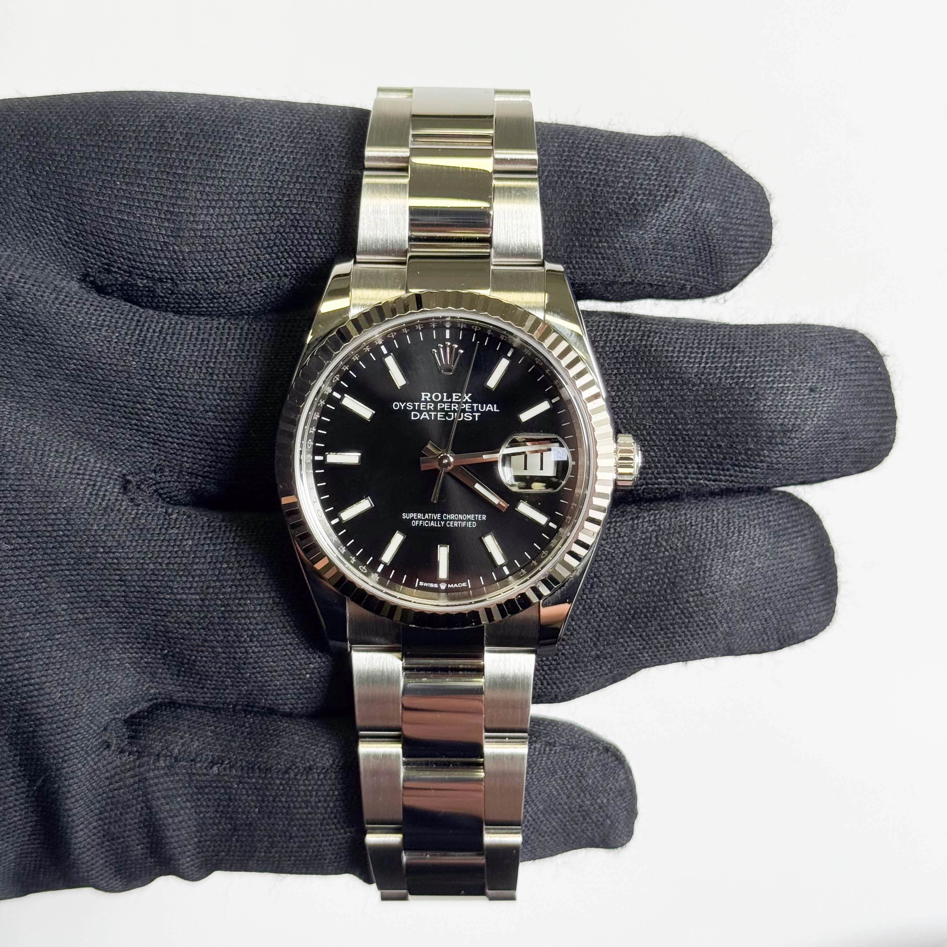 Rolex Datejust 36mm Black Dial Watch Ref# 126234 - Image 2
