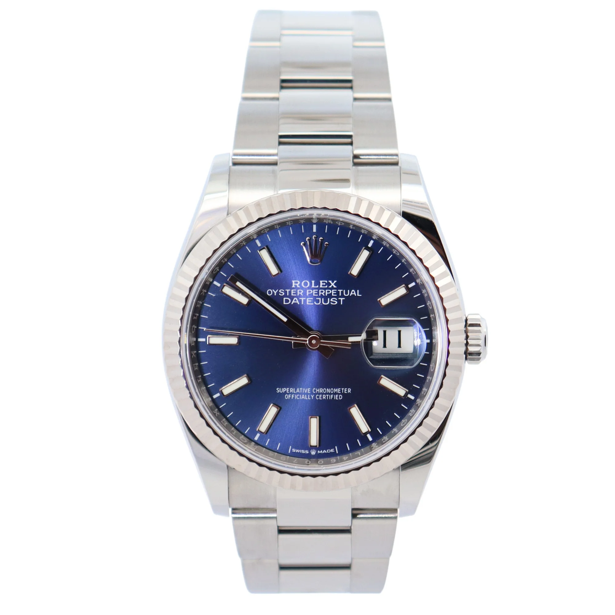 Rolex Datejust 36mm Blue Dial Watch Ref# 126234