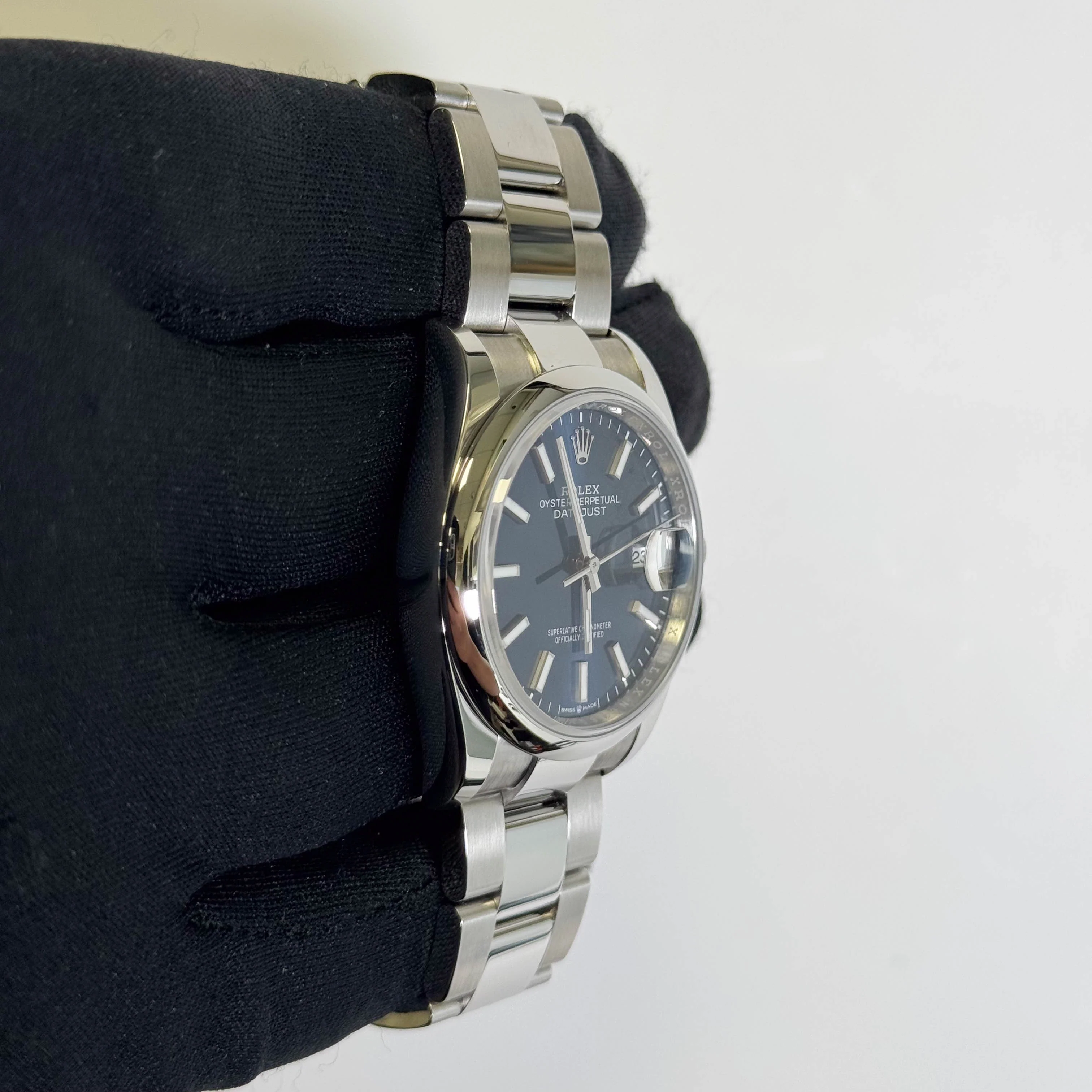 Rolex Datejust 36mm Blue Stick Dial Watch Ref# 126200 - Image 3