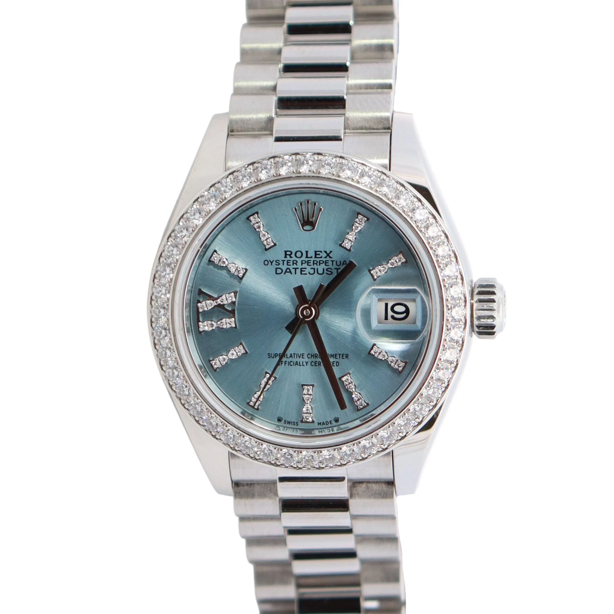 Rolex Datejust 28mm Blue Dial Watch Ref# 279136RBR