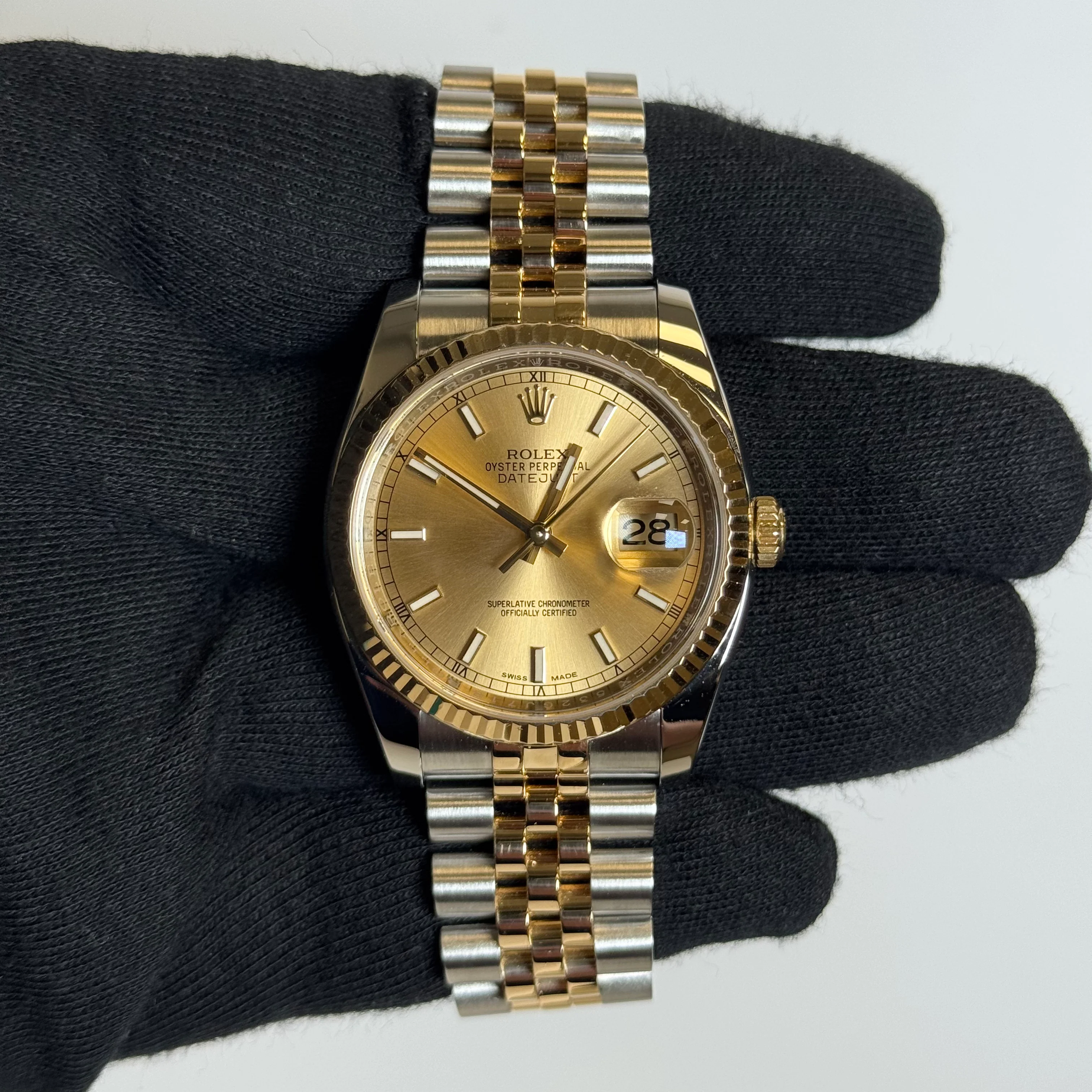 Rolex Datejust 36mm Champagne Dial Watch Ref# 116233 - Image 2
