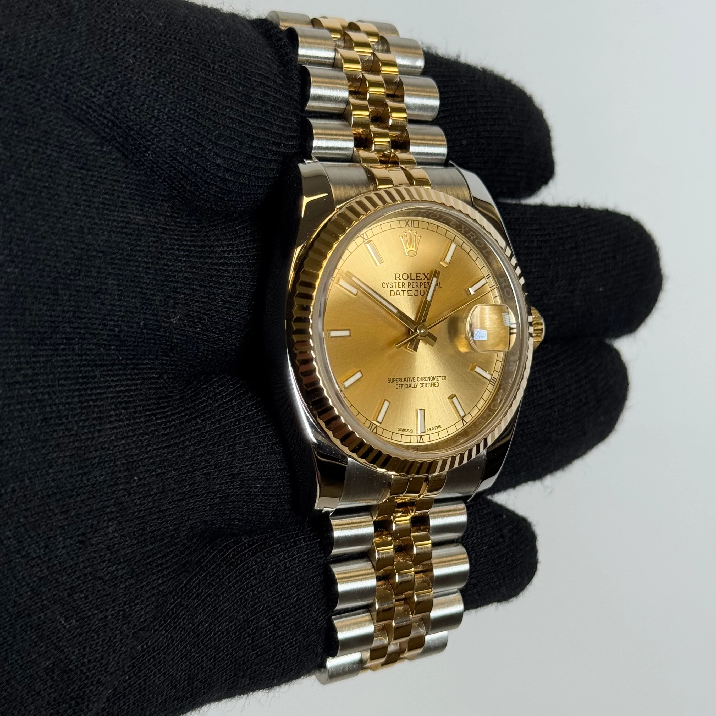 Rolex Datejust 36mm Champagne Dial Watch Ref# 116233 - Image 3