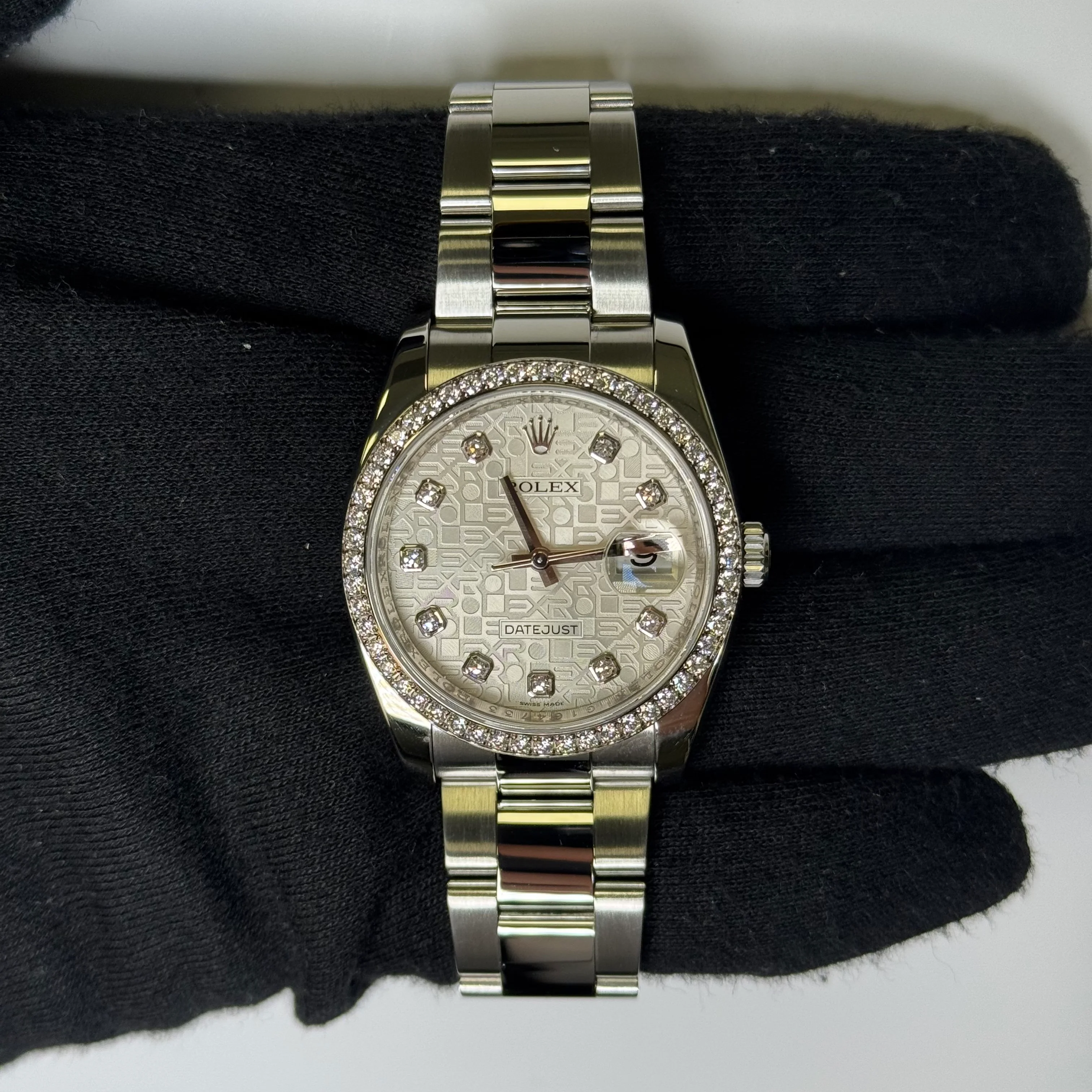 Rolex Datejust 36mm Silver Jubilee Dial Watch Ref# 116233 - Image 2
