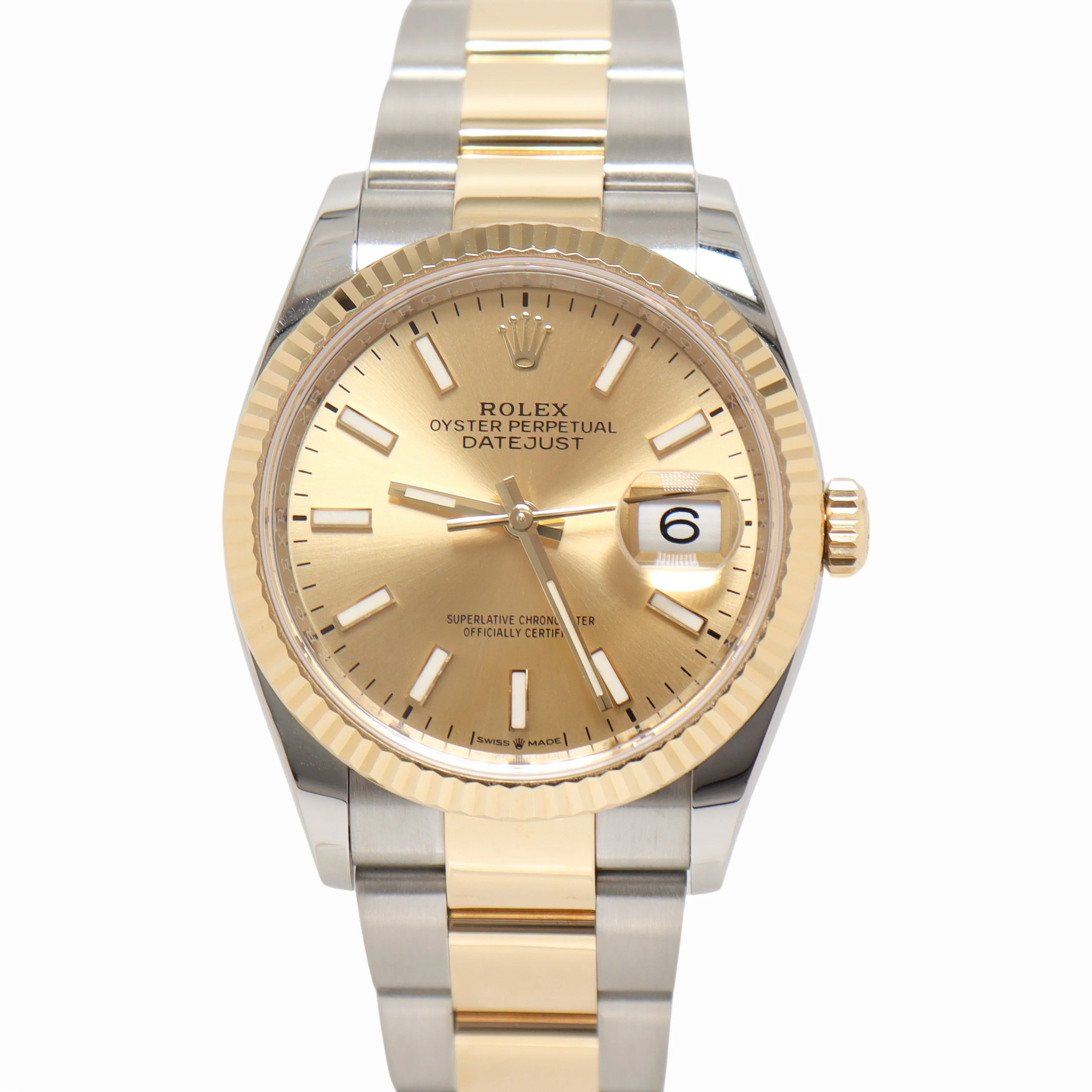 Rolex Datejust 36mm Champagne Dial Watch Ref# 126233